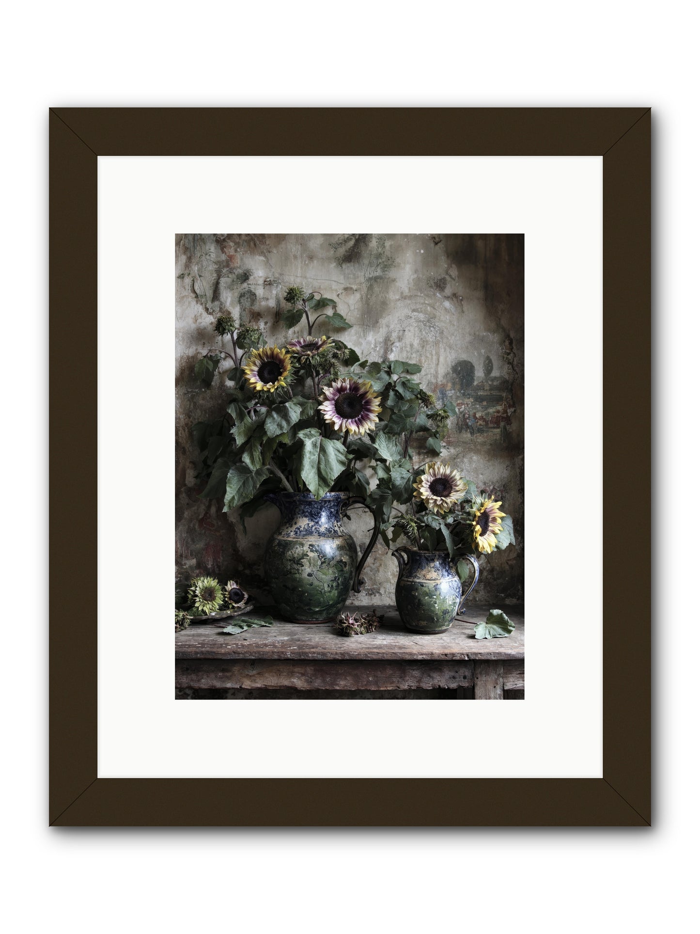 Catching Butterflies -- Framed Print - Black 9x12