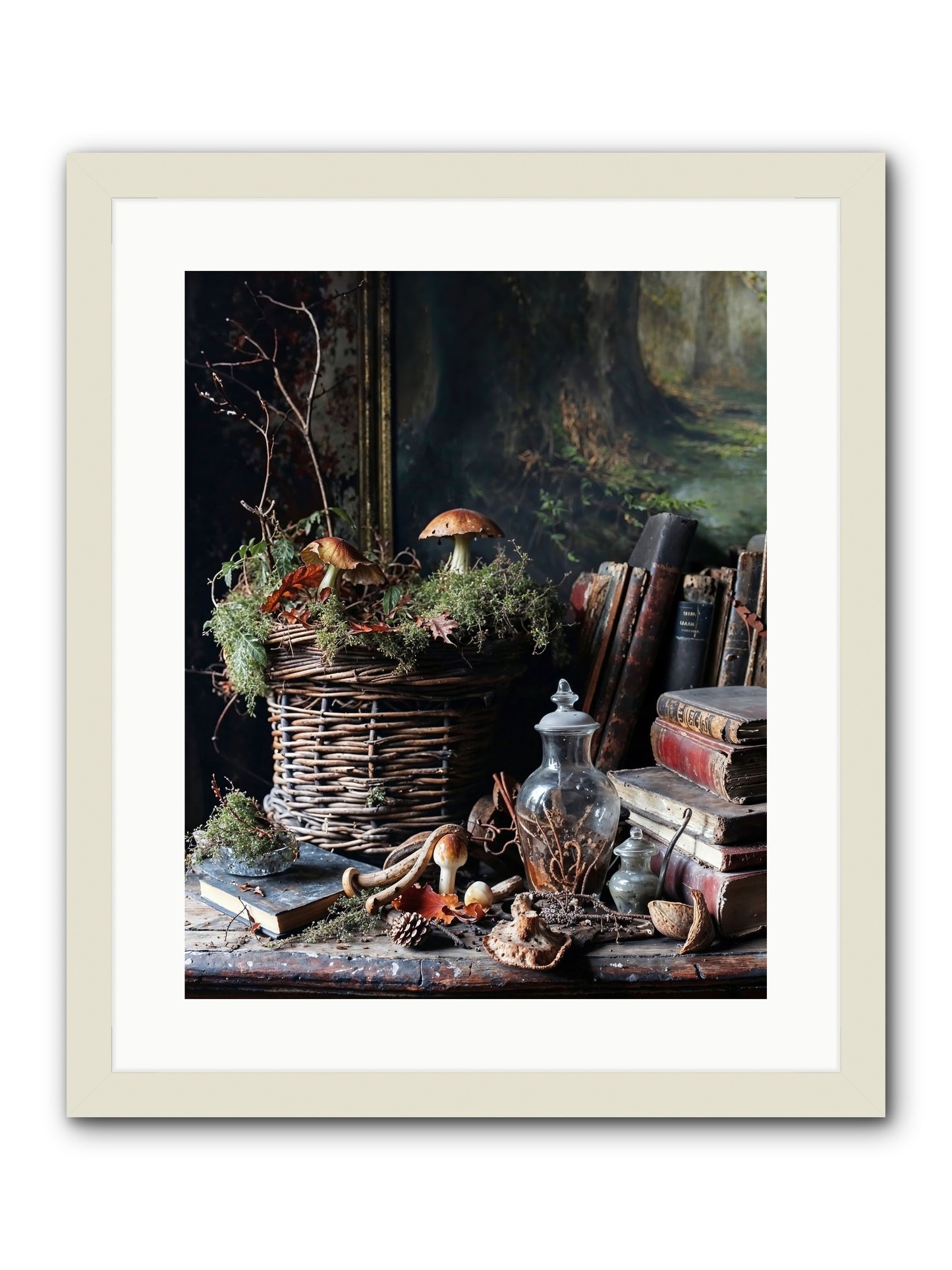 Cathartic Rendering -- Framed Print - White 16x20