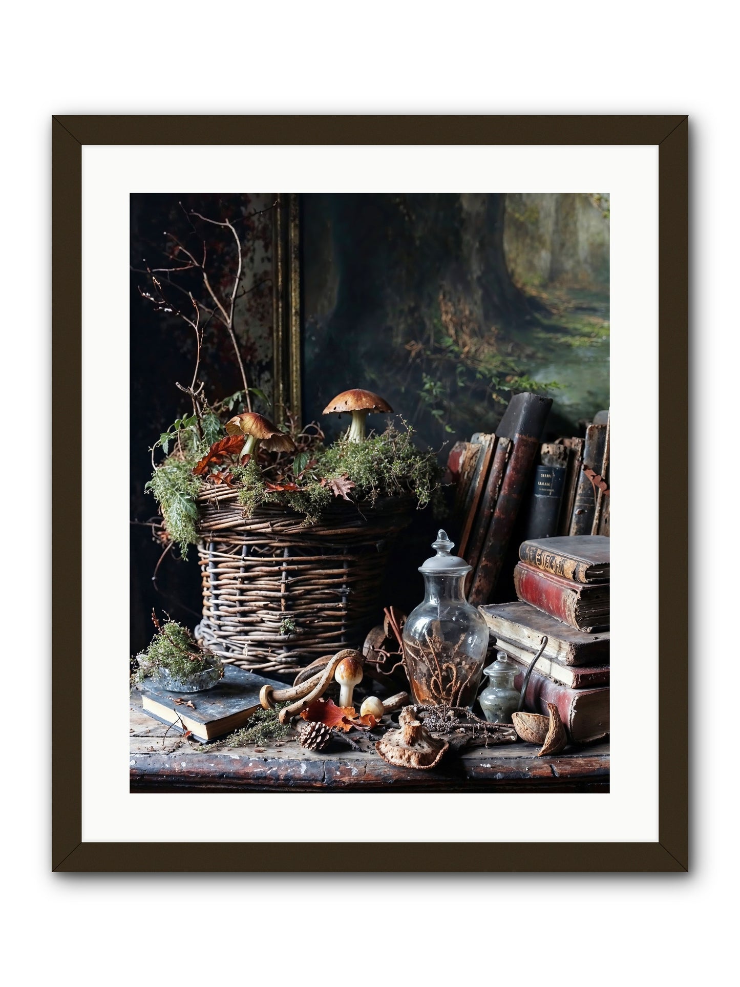 Cathartic Rendering -- Framed Print - Black 20x25