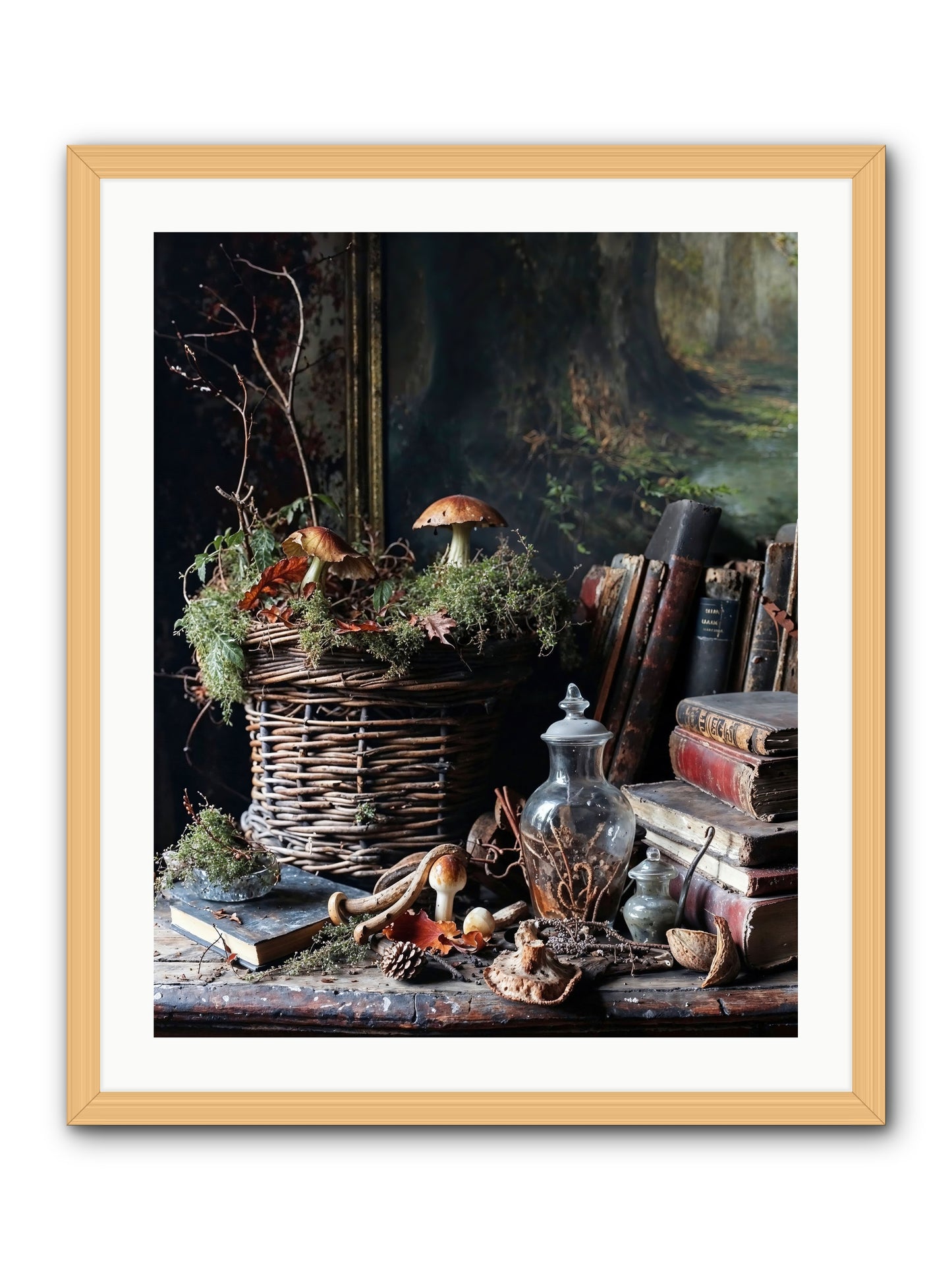 Cathartic Rendering -- Framed Print - Natural 24x30