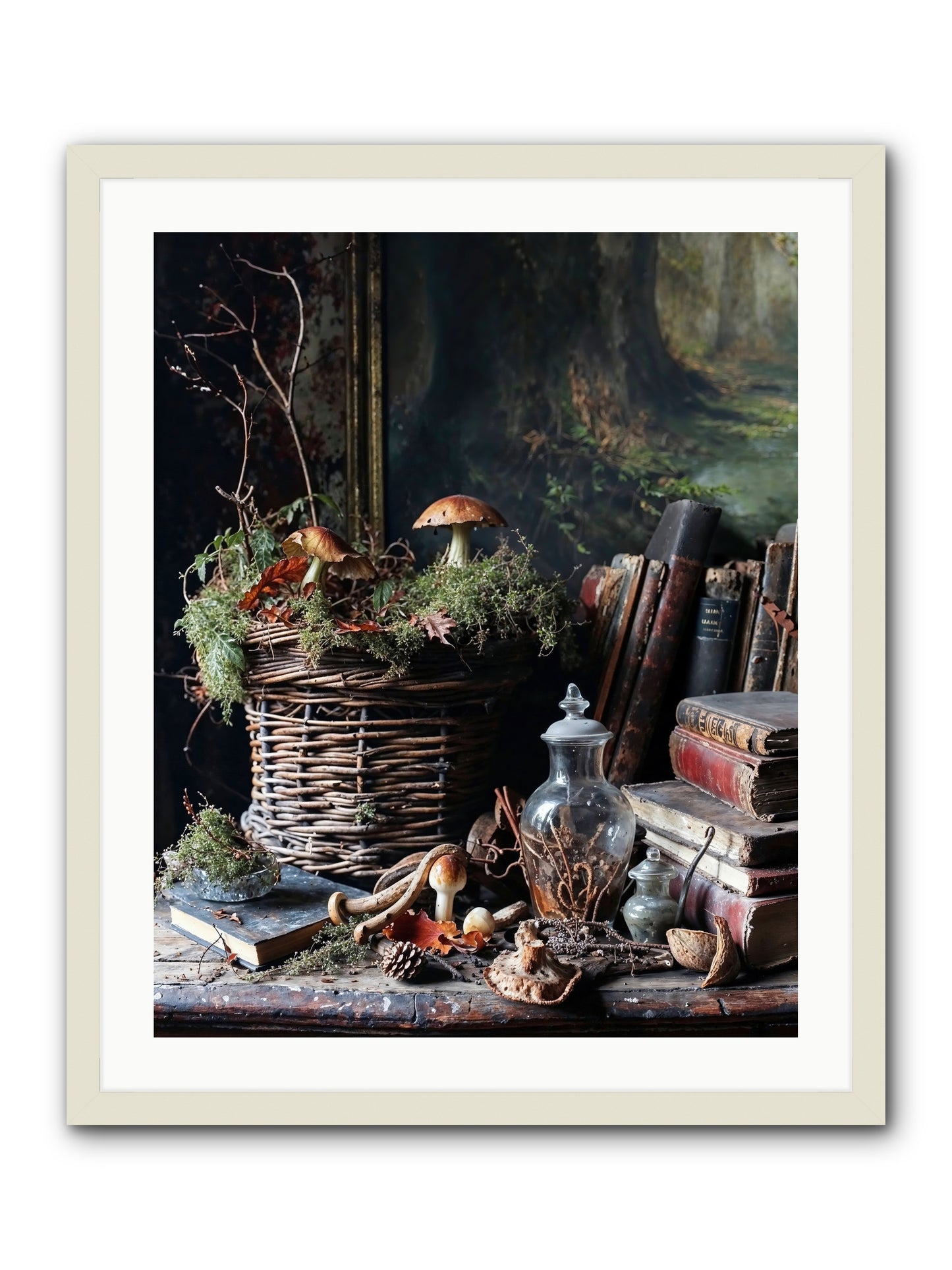 Cathartic Rendering -- Framed Print - White 24x30