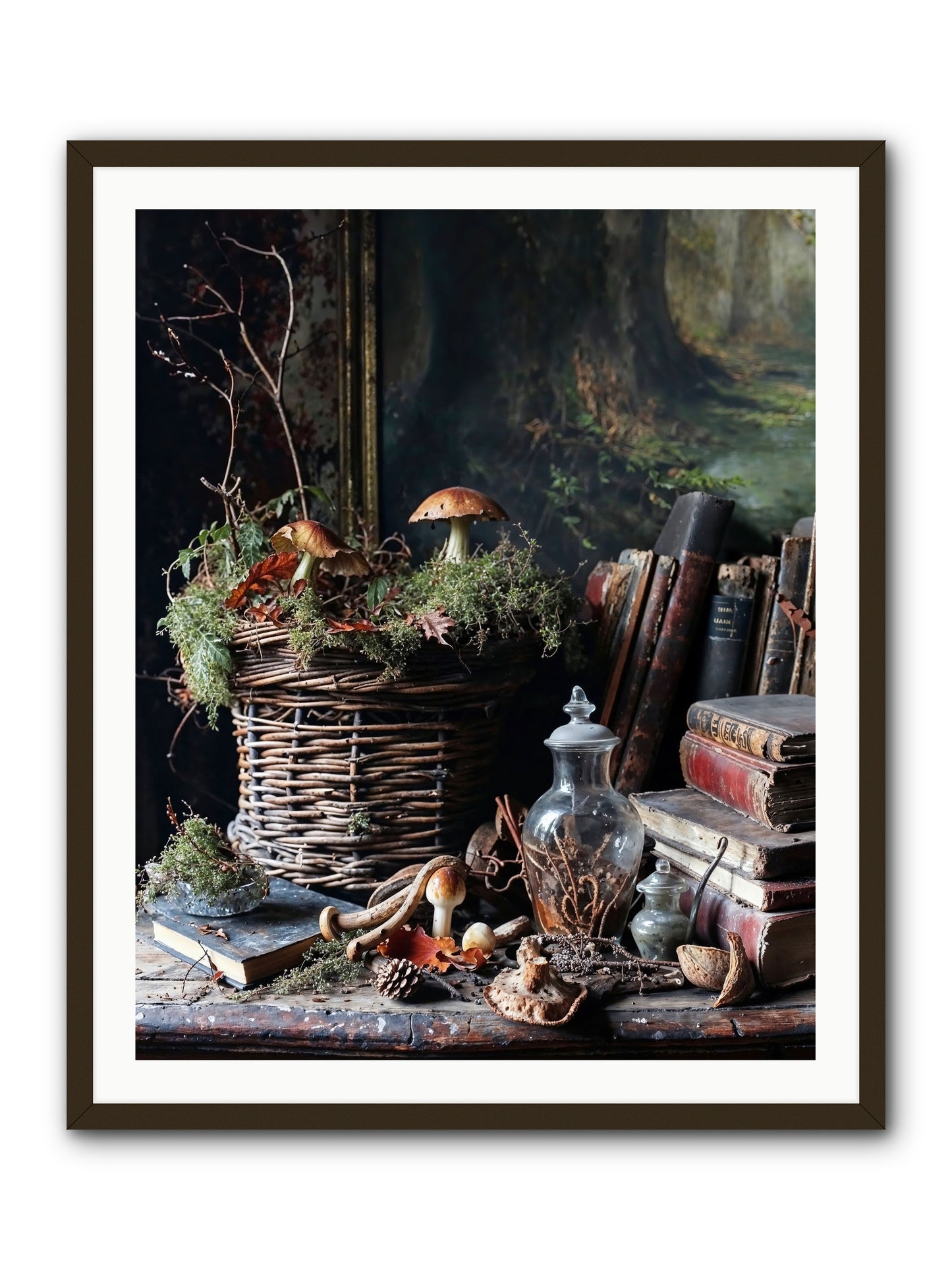 Cathartic Rendering -- Framed Print - Black 32x40