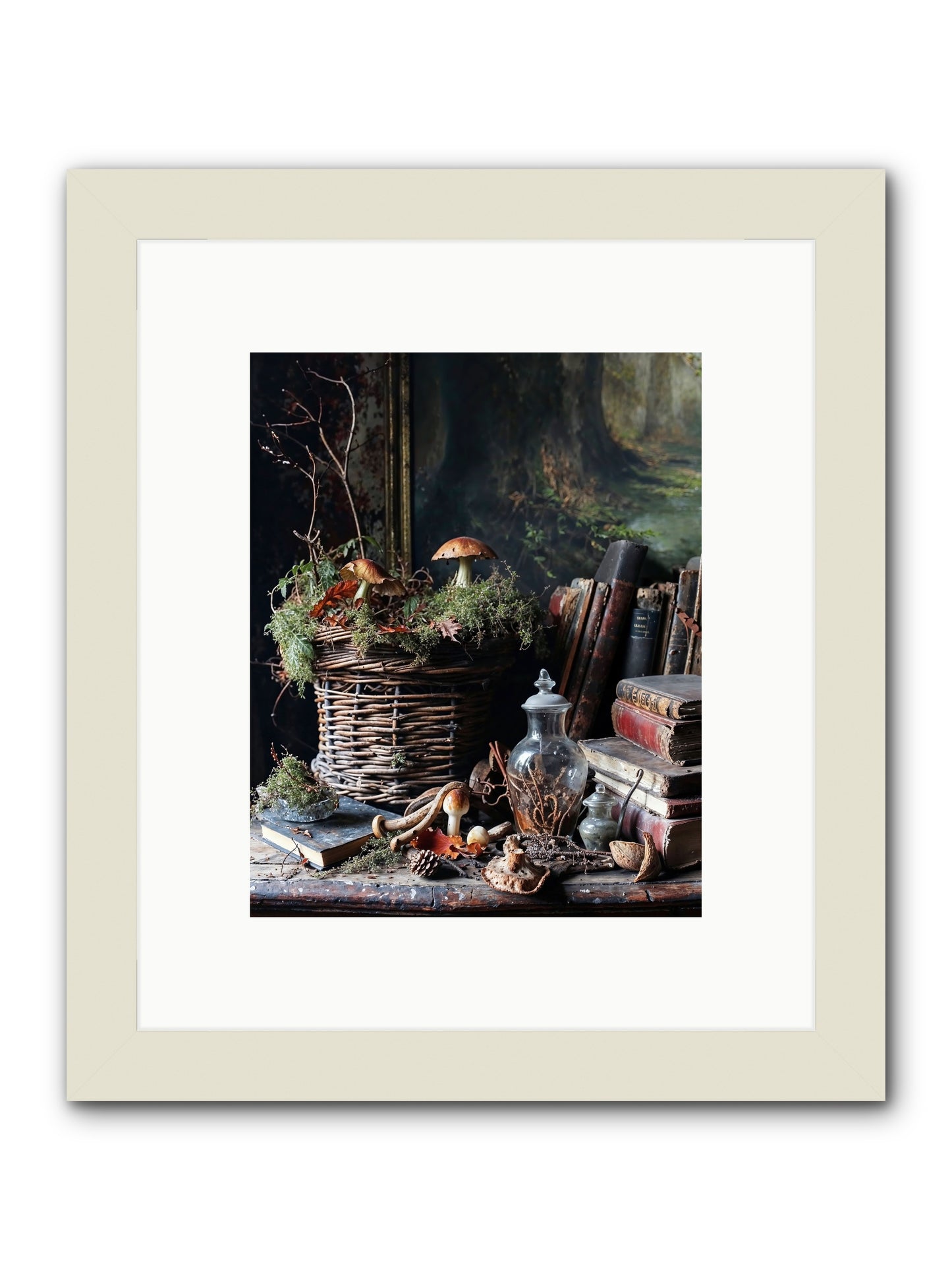 Cathartic Rendering -- Framed Print - White 8x10
