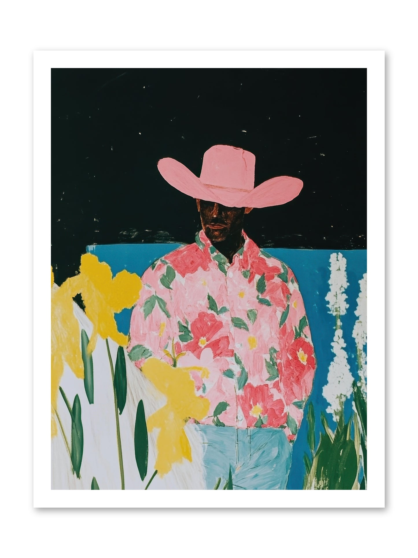 Cattle Drive Commander -- Paper Print 18x24