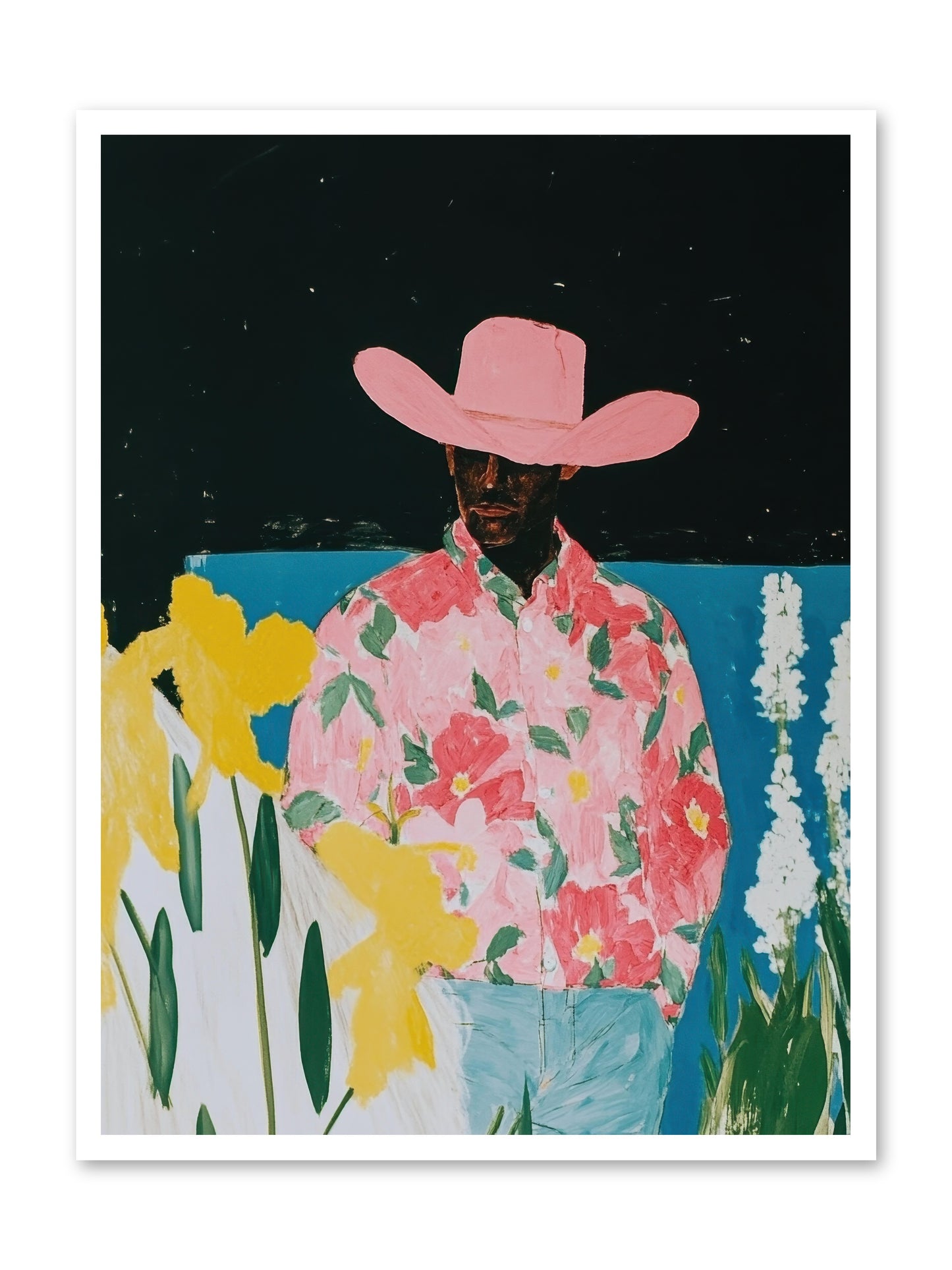 Cattle Drive Commander -- Paper Print 30x40