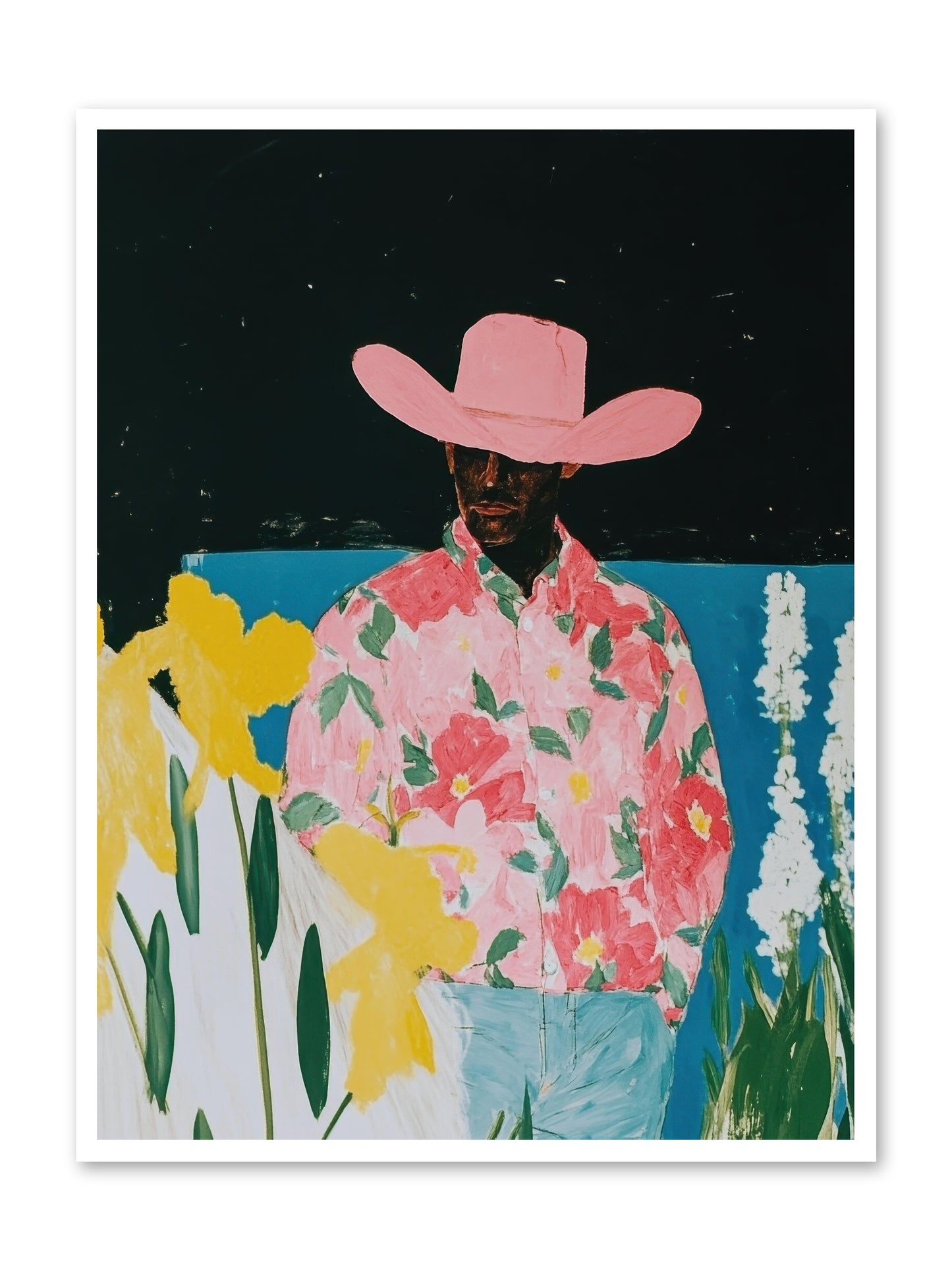 Cattle Drive Commander -- Loose Canvas Print 36x48
