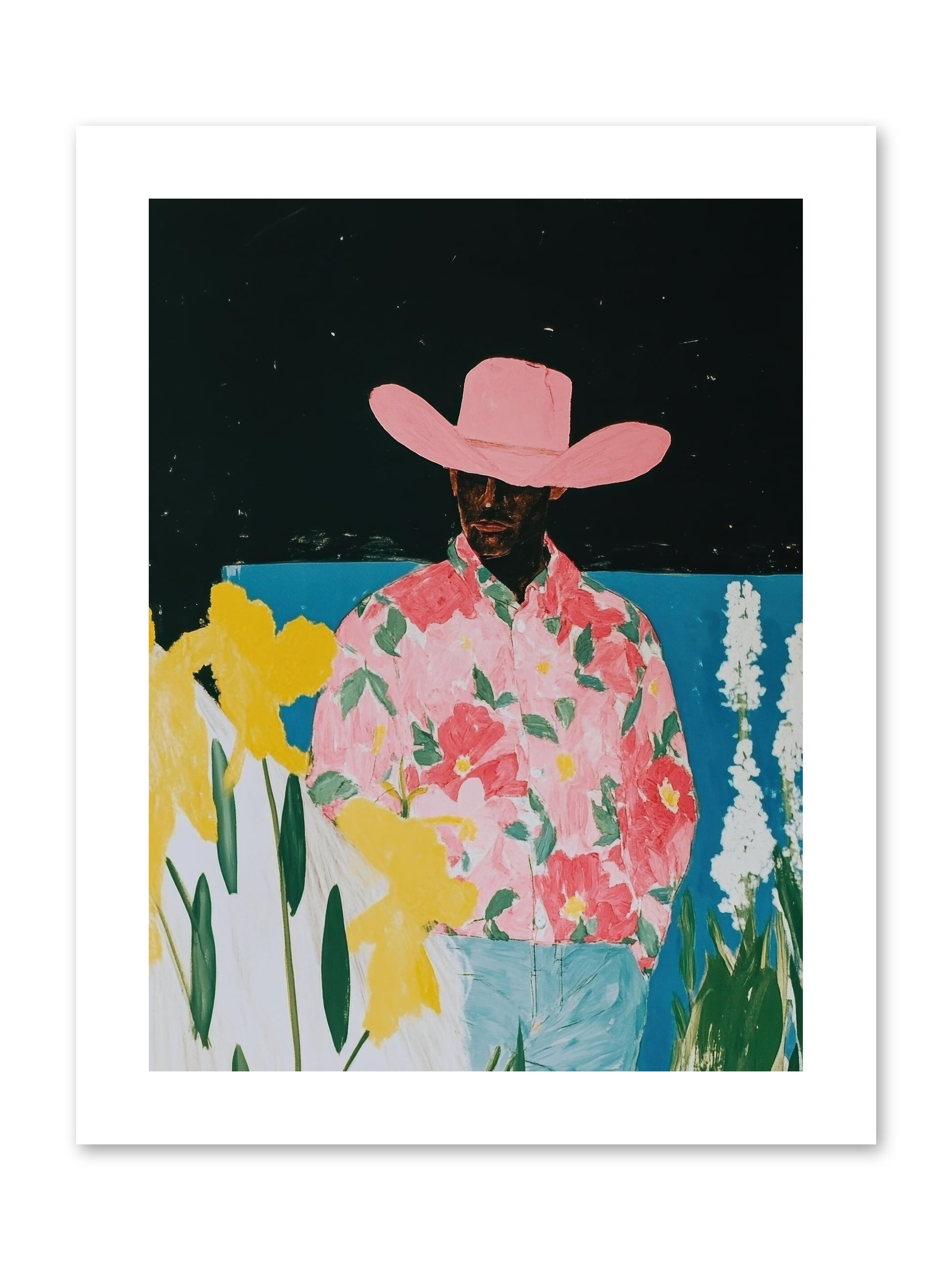 Cattle Drive Commander -- Paper Print 9x12