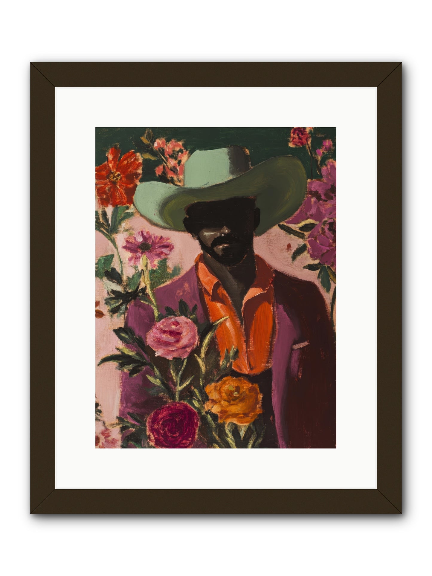 Cattle King -- Framed Print - Black 12x16