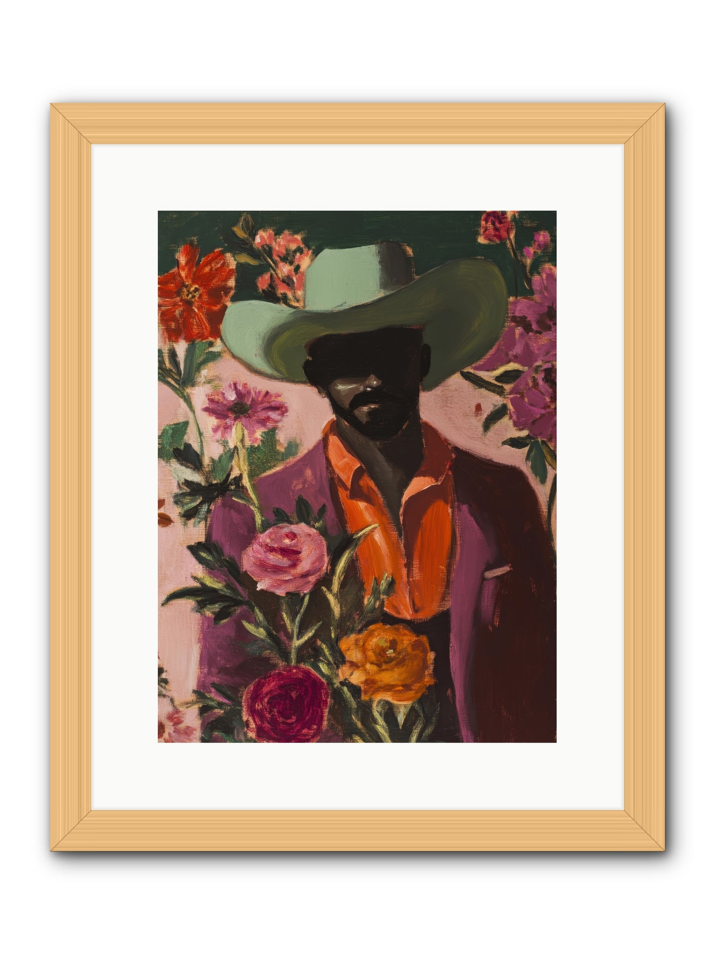 Cattle King -- Framed Print - Natural 12x16
