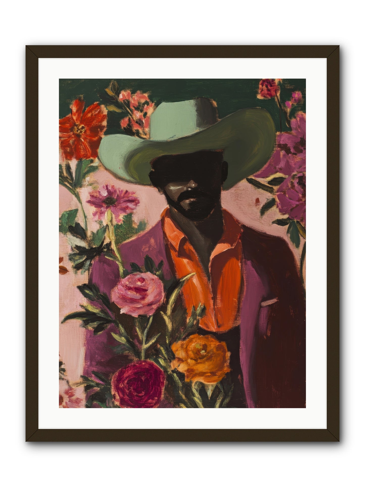 Cattle King -- Framed Print - Black 24x32