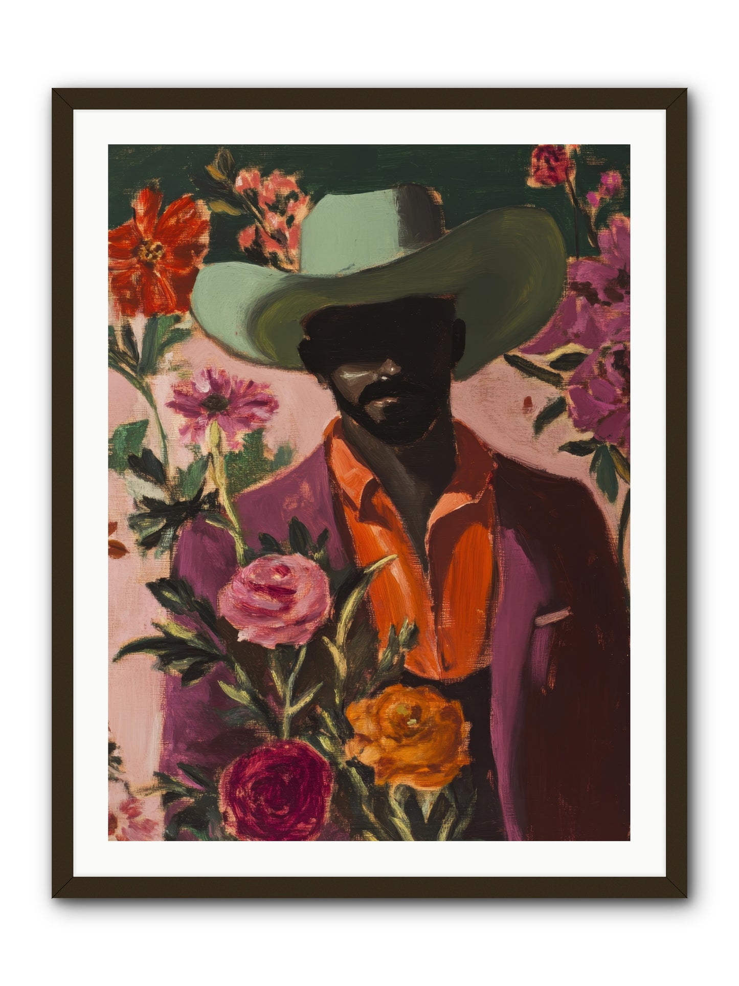 Cattle King -- Framed Print - Black 30x40