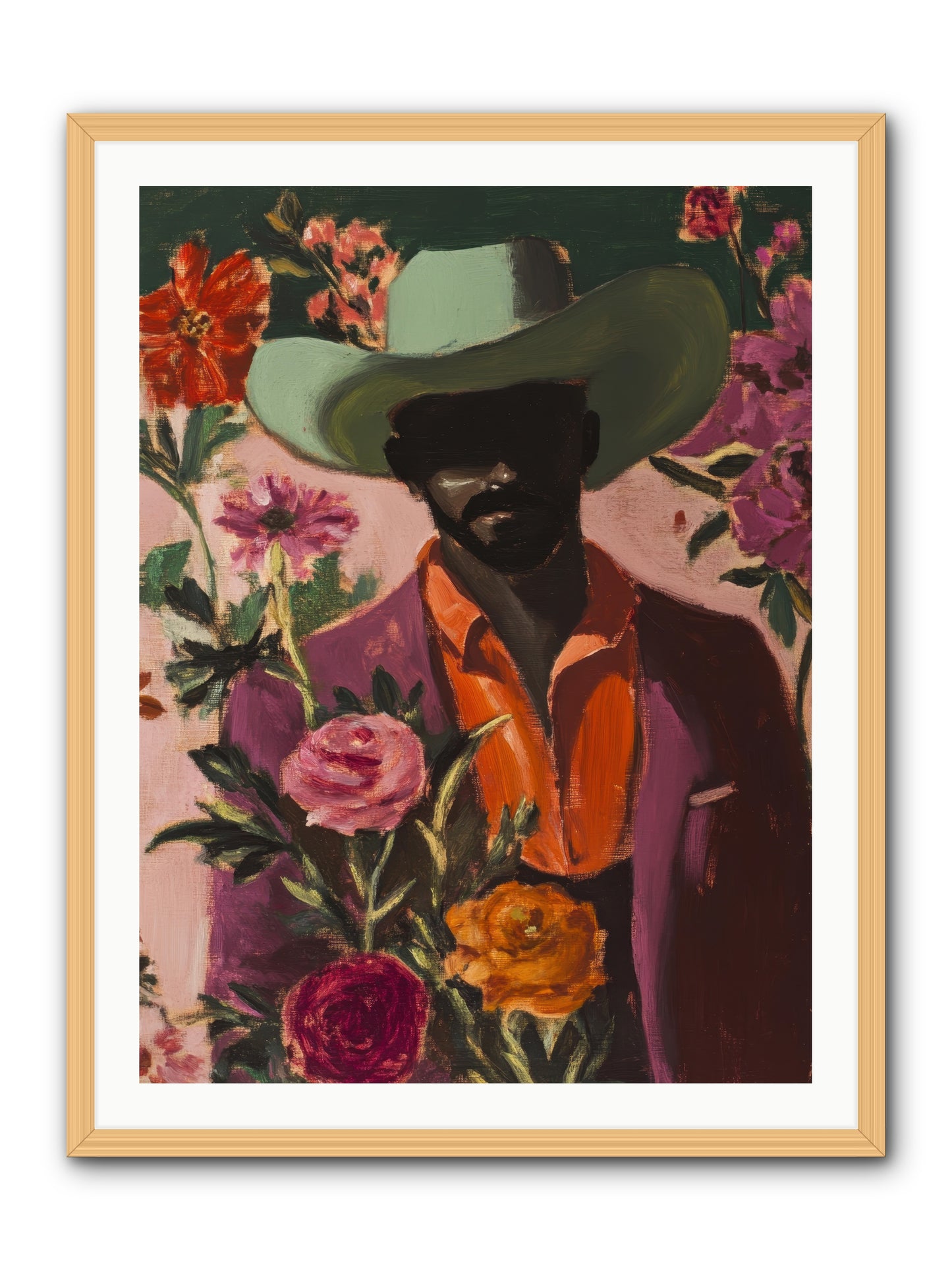 Cattle King -- Framed Print - Natural 30x40