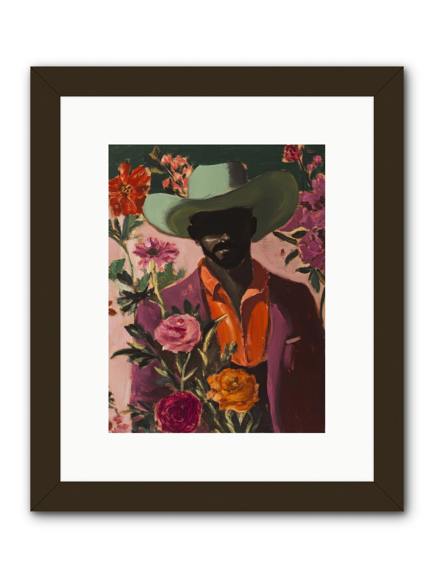 Cattle King -- Framed Print - Black 9x12