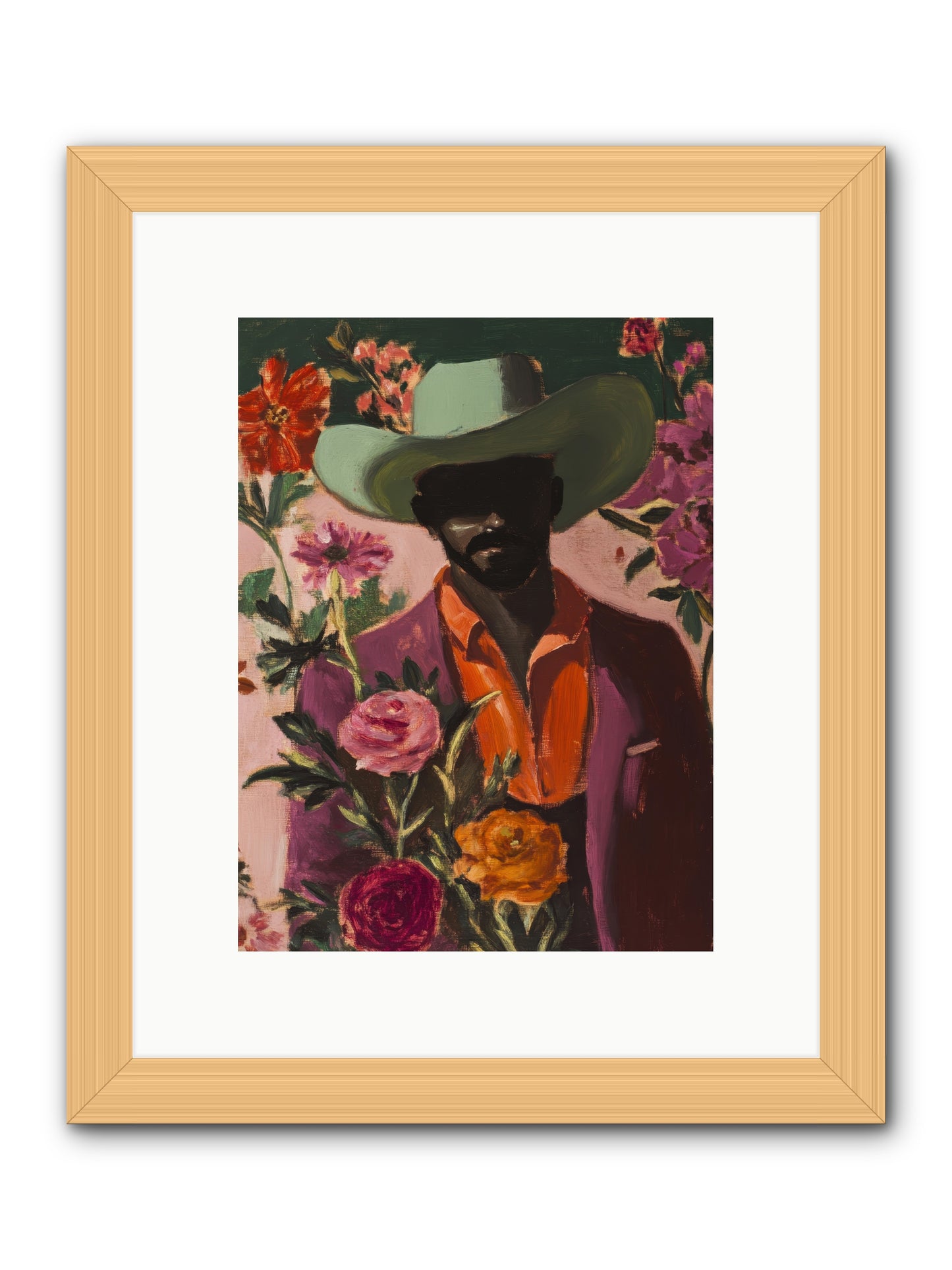 Cattle King -- Framed Print - Natural 9x12