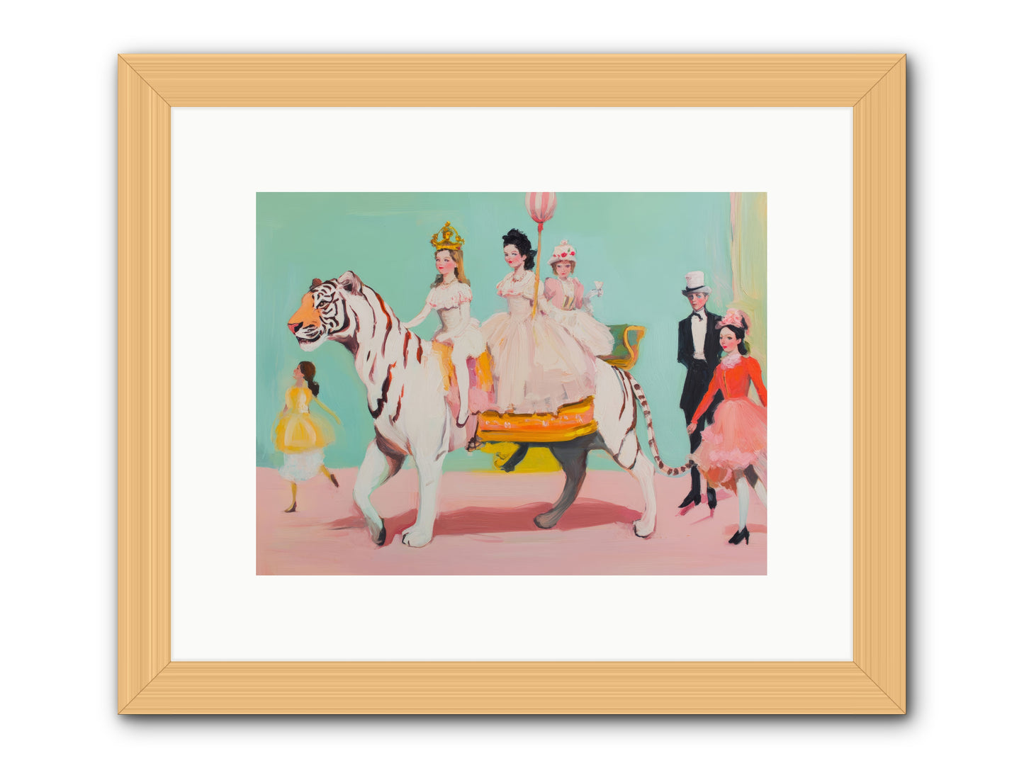 Caught in Wonder No.2Rez2 -- Framed Print - Natural 12x9