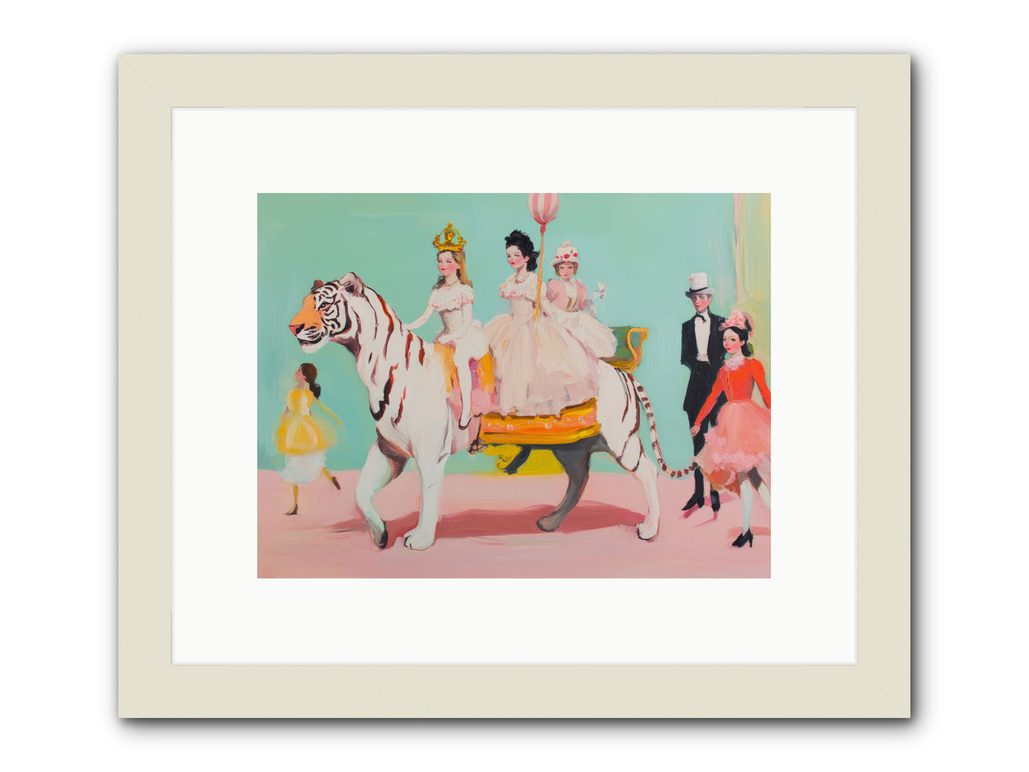 Caught in Wonder No.2Rez2 -- Framed Print - White 12x9