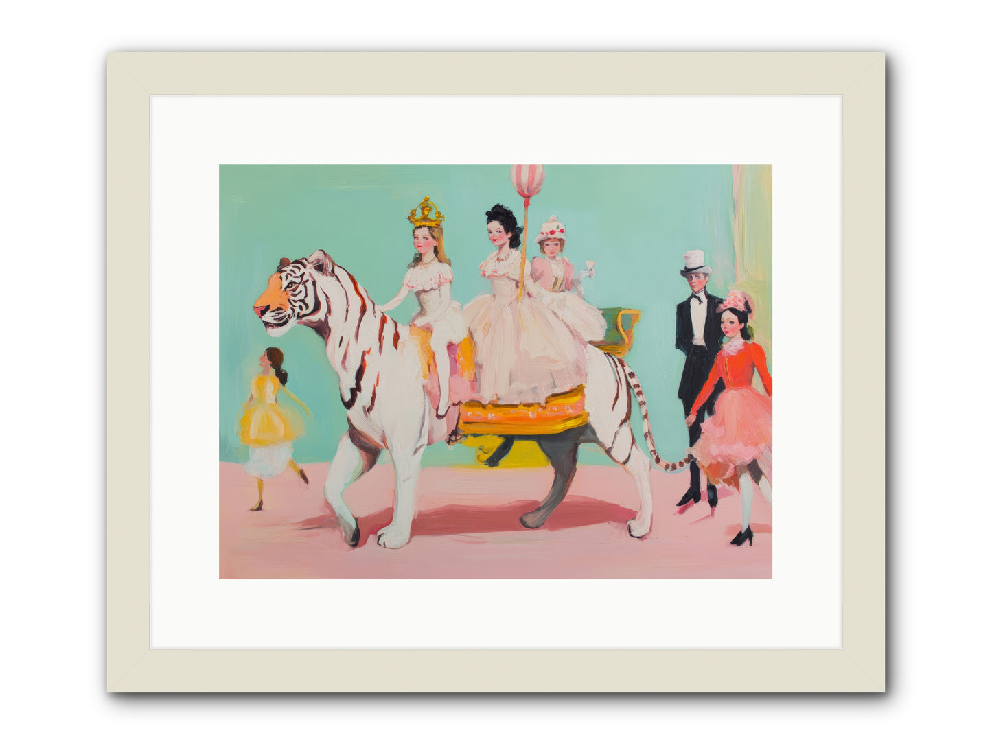 Caught in Wonder No.2Rez2 -- Framed Print - White 16x12