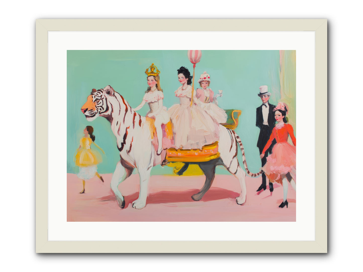 Caught in Wonder No.2Rez2 -- Framed Print - White 24x18