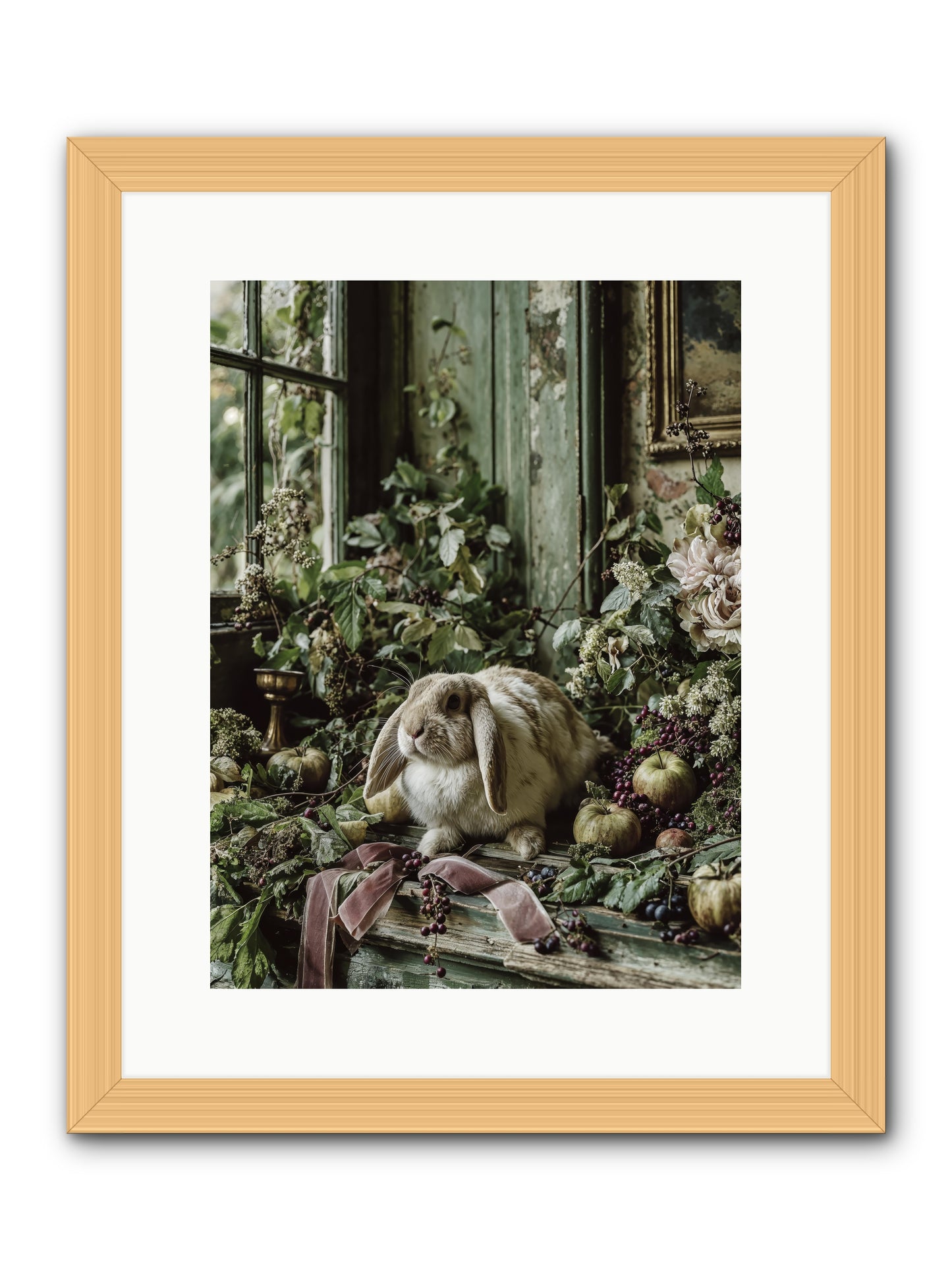 Celadine -- Framed Print - Natural 12x16