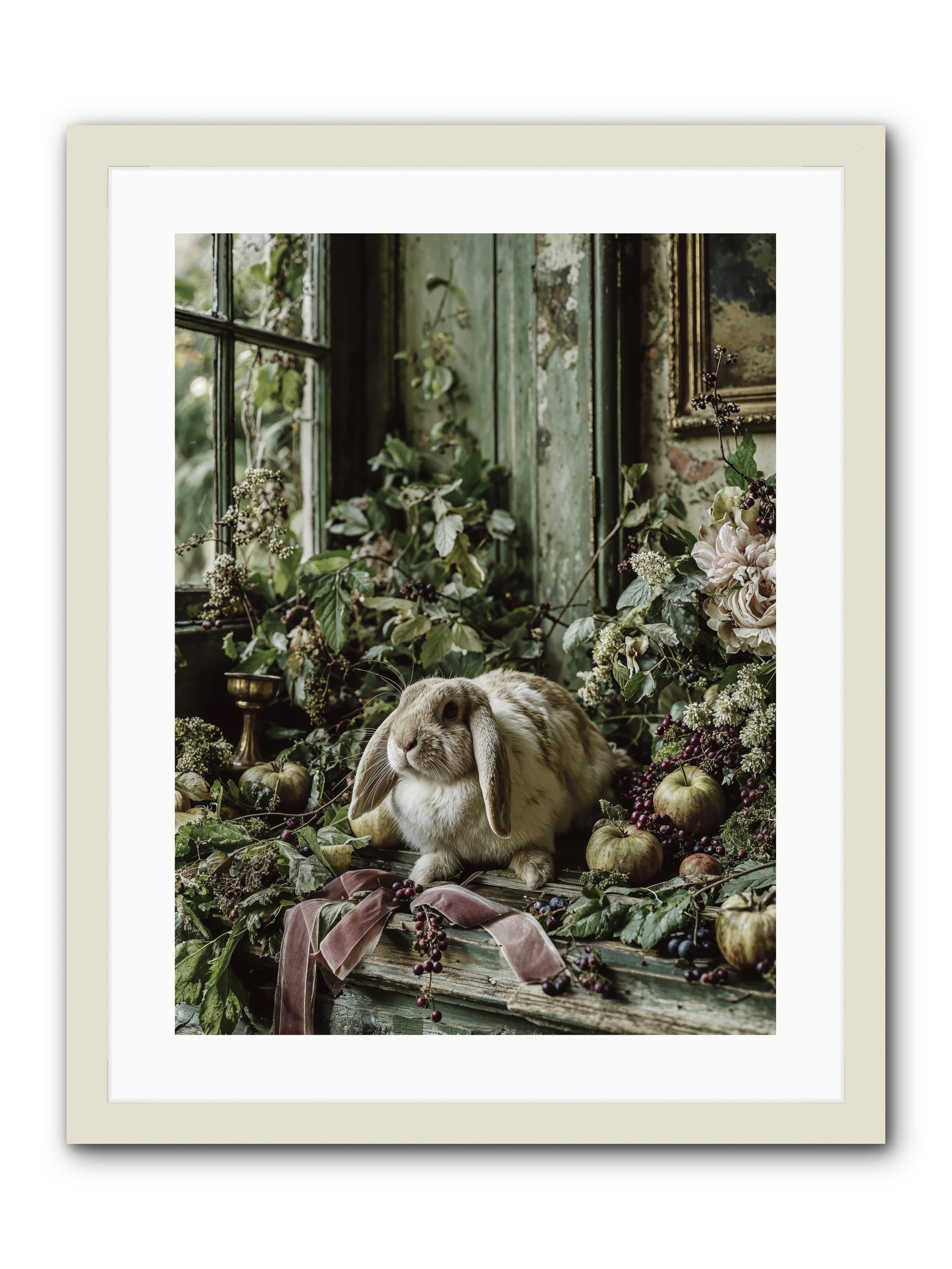 Celadine -- Framed Print - White 18x24