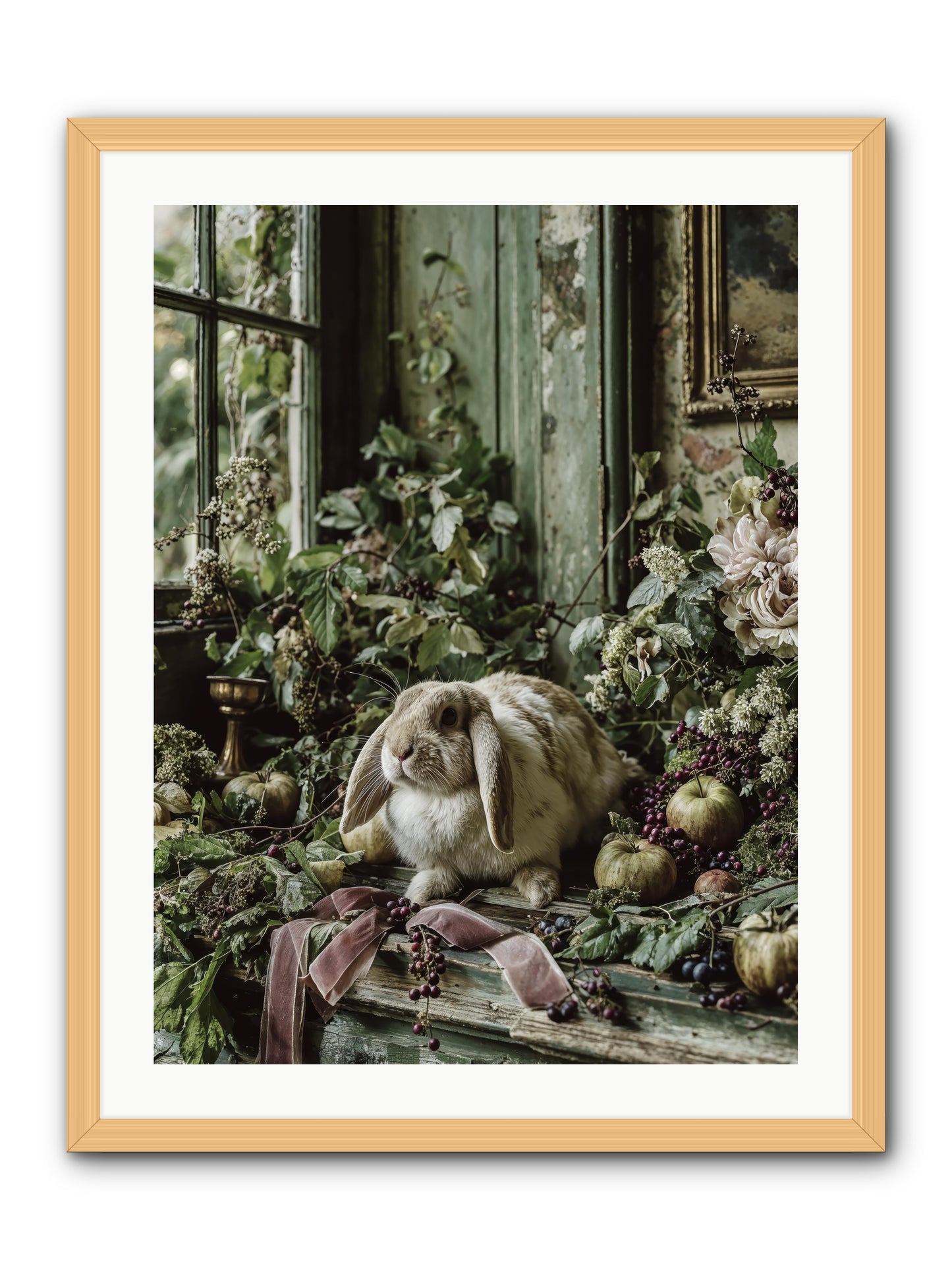 Celadine -- Framed Print - Natural 24x32