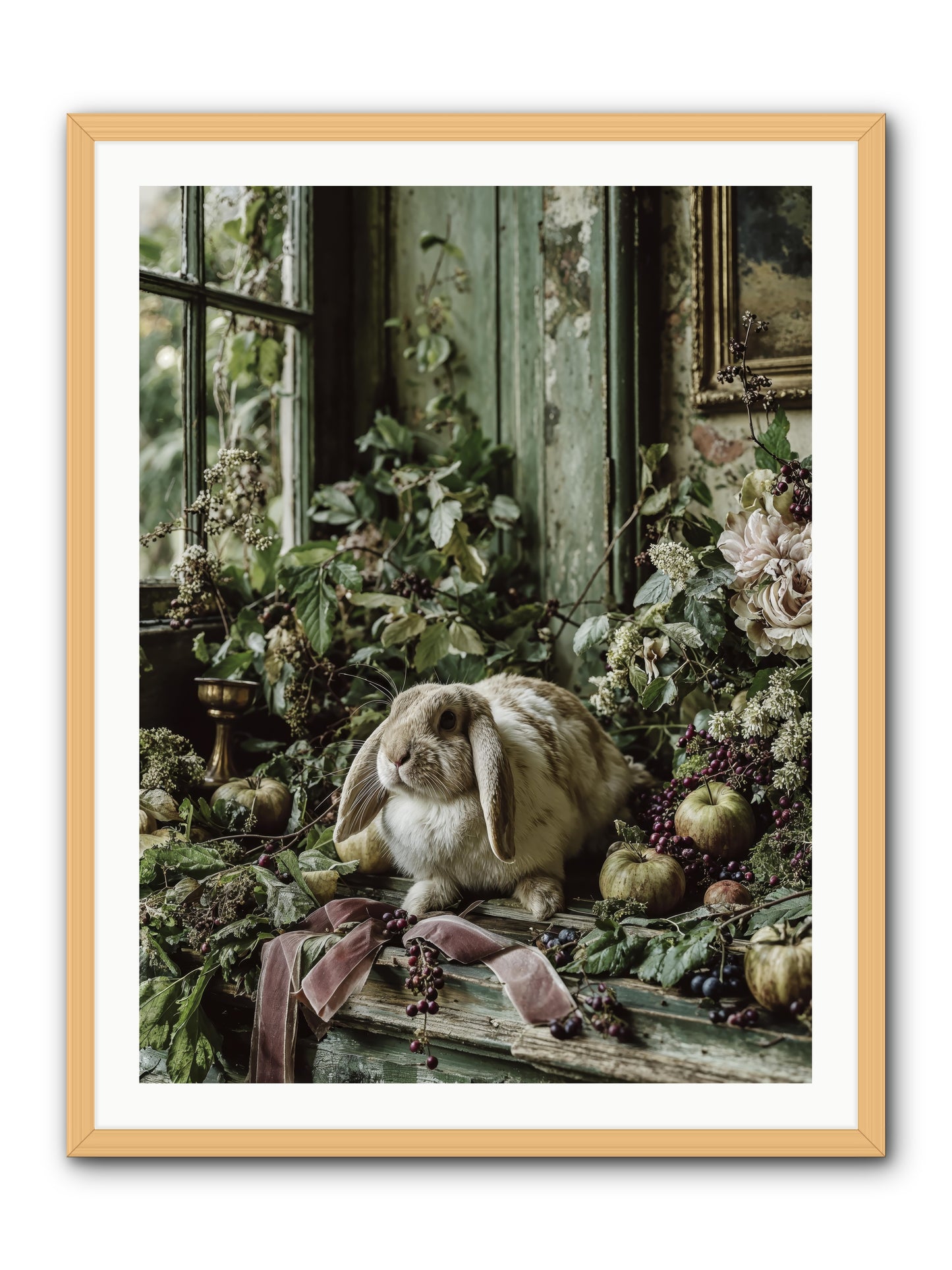 Celadine -- Framed Print - Natural 30x40