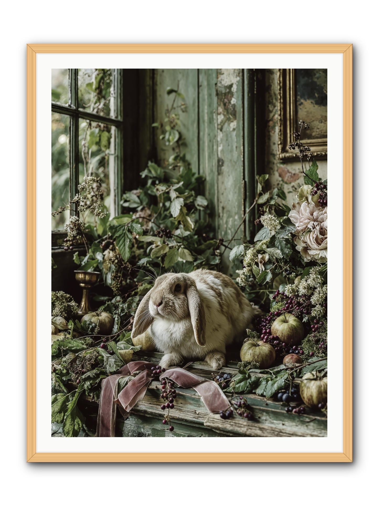 Celadine -- Framed Print - Natural 36x48