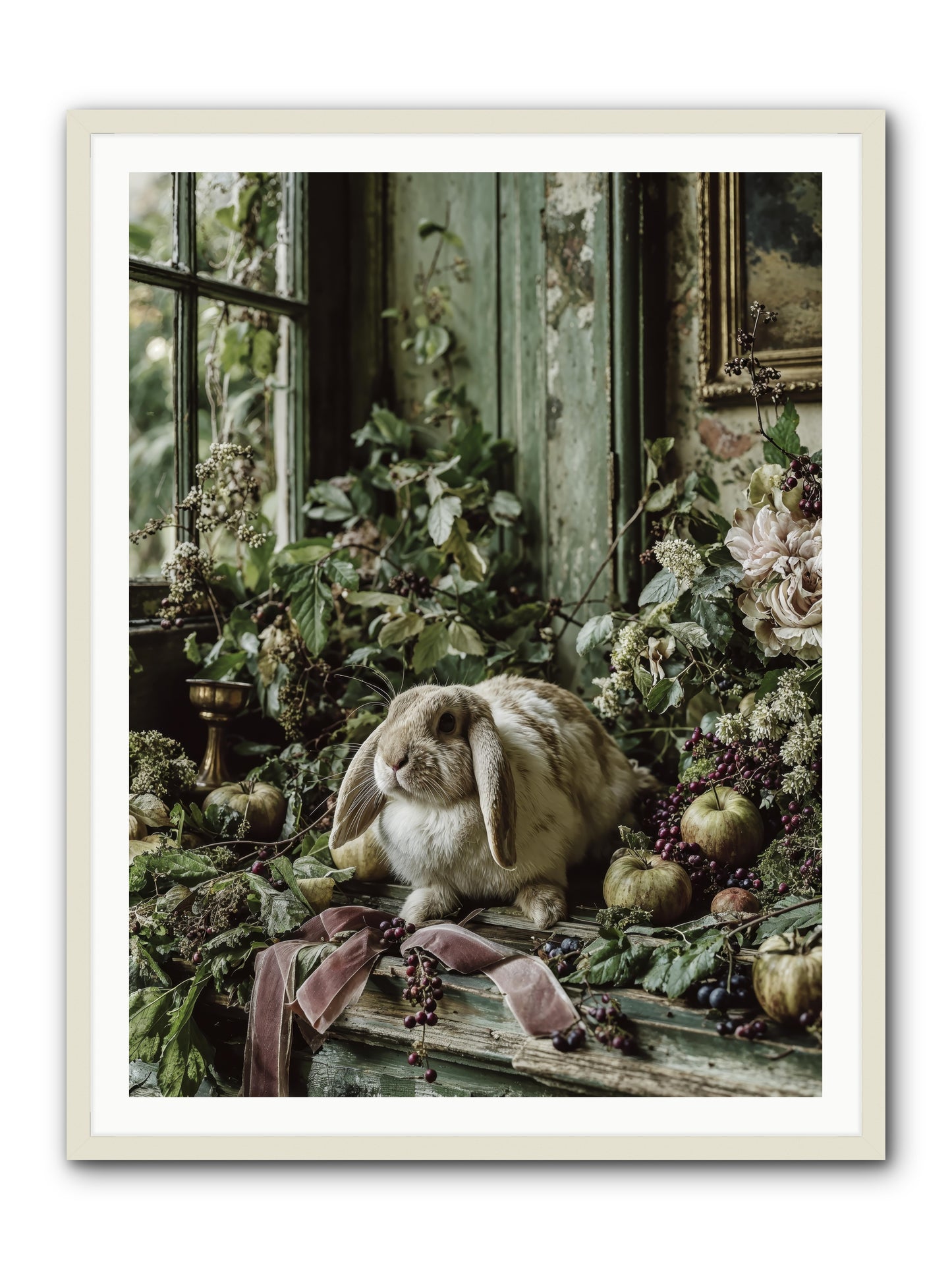 Celadine -- Framed Print - White 36x48