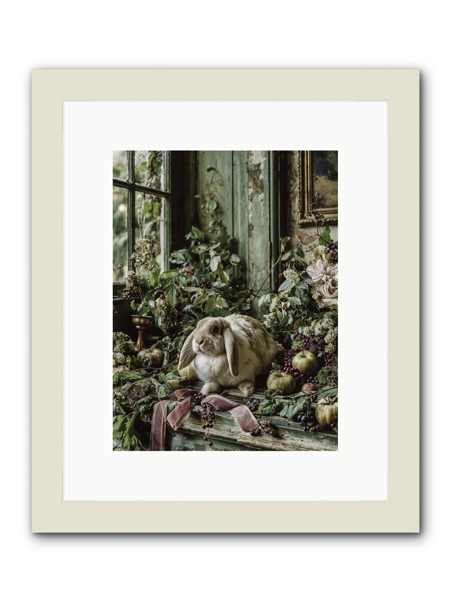 Celadine -- Framed Print - White 9x12