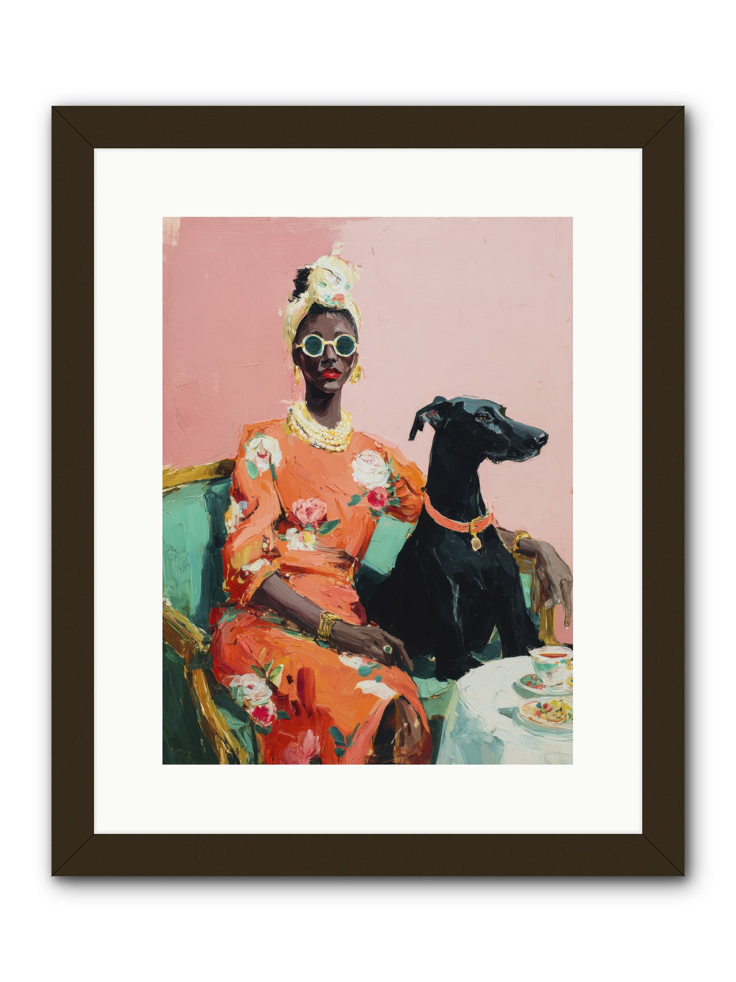 Celeste & Linden-REZ -- Framed Print - Black 12x16