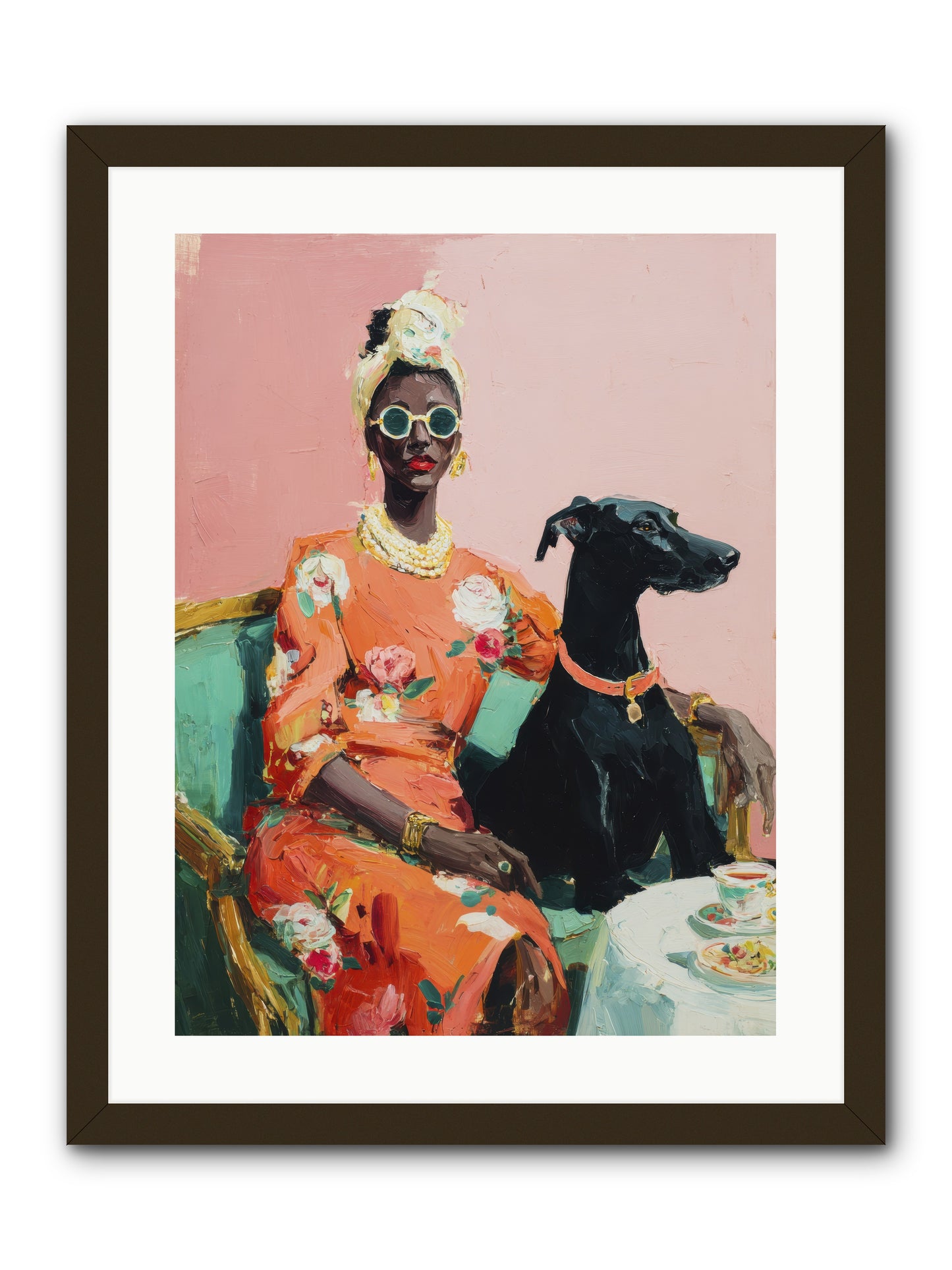 Celeste & Linden-REZ -- Framed Print - Black 18x24