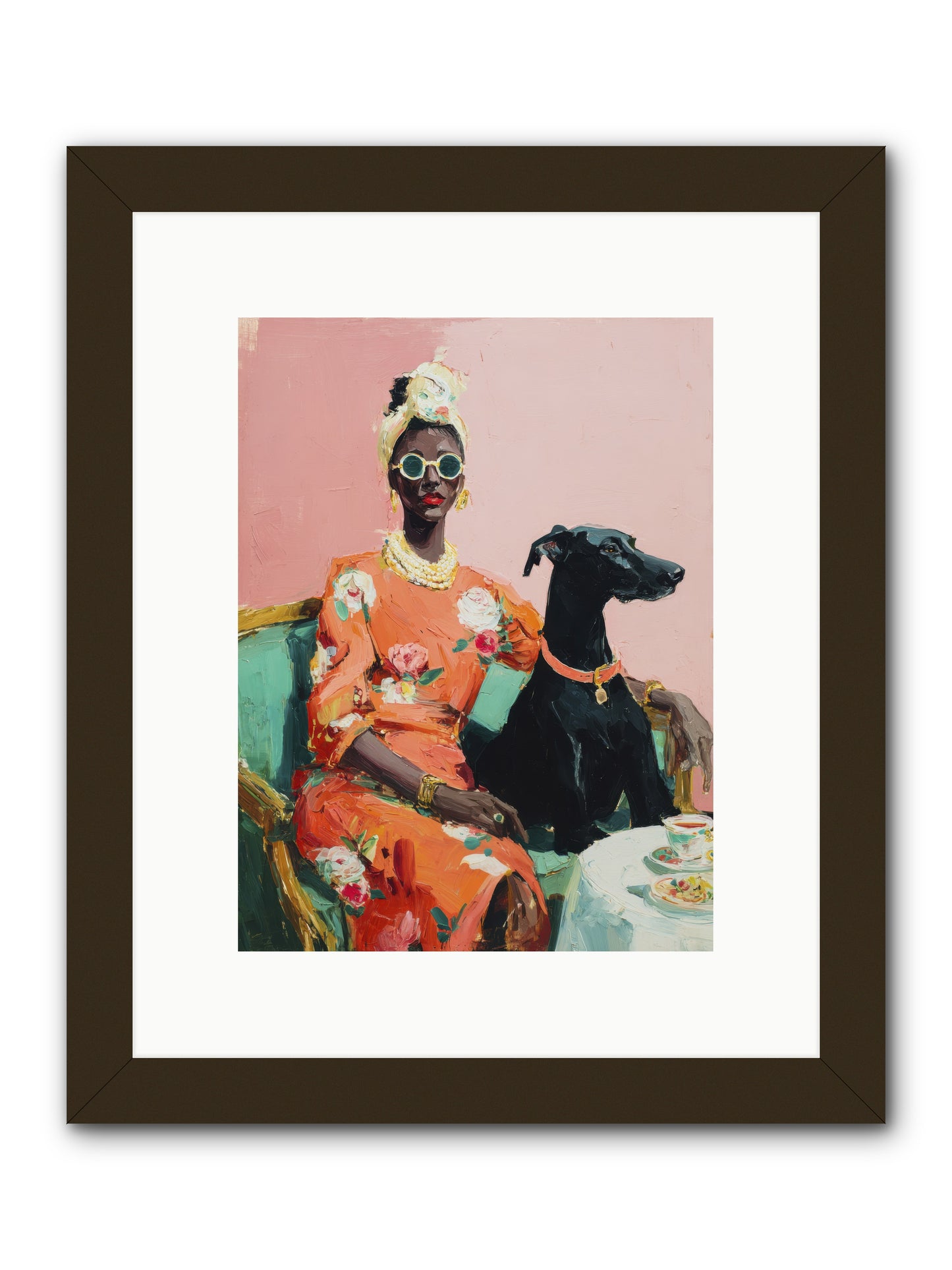 Celeste & Linden-REZ -- Framed Print - Black 9x12