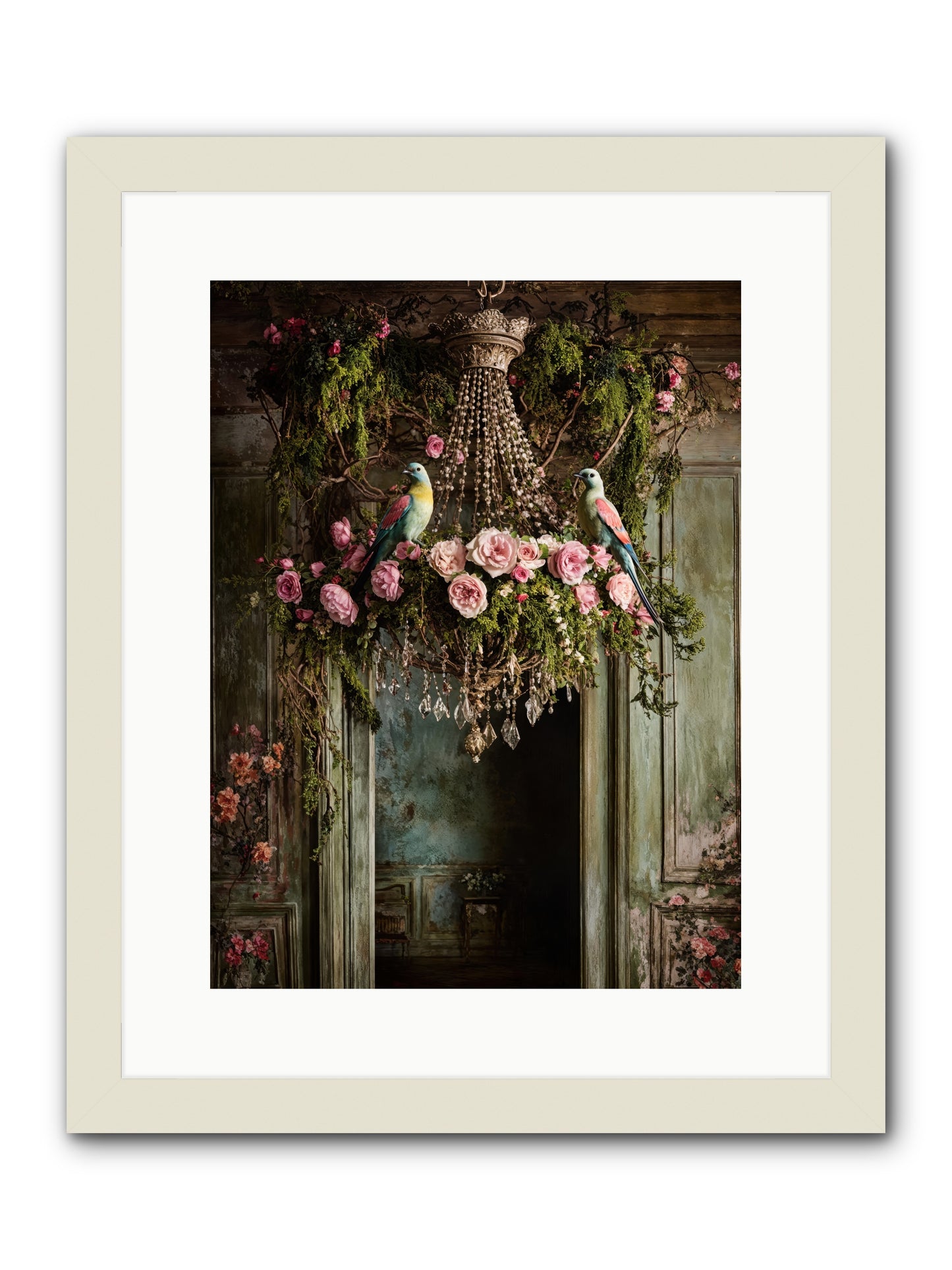 Celestial Glasserie -- Framed Print - White 12x16