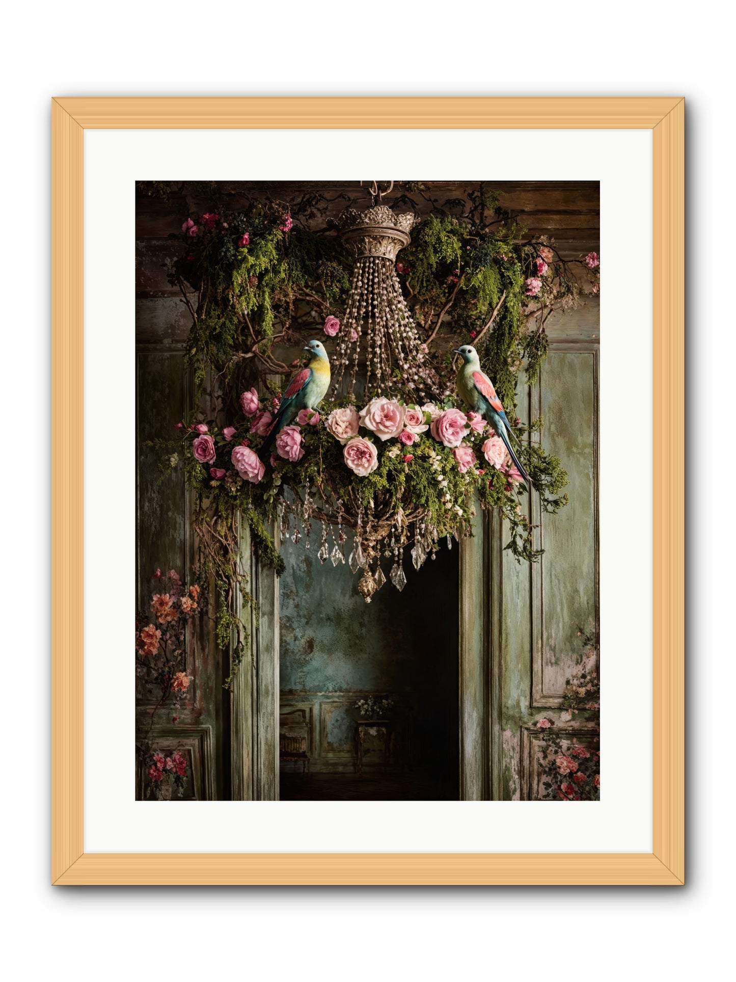 Celestial Glasserie -- Framed Print - Natural 18x24