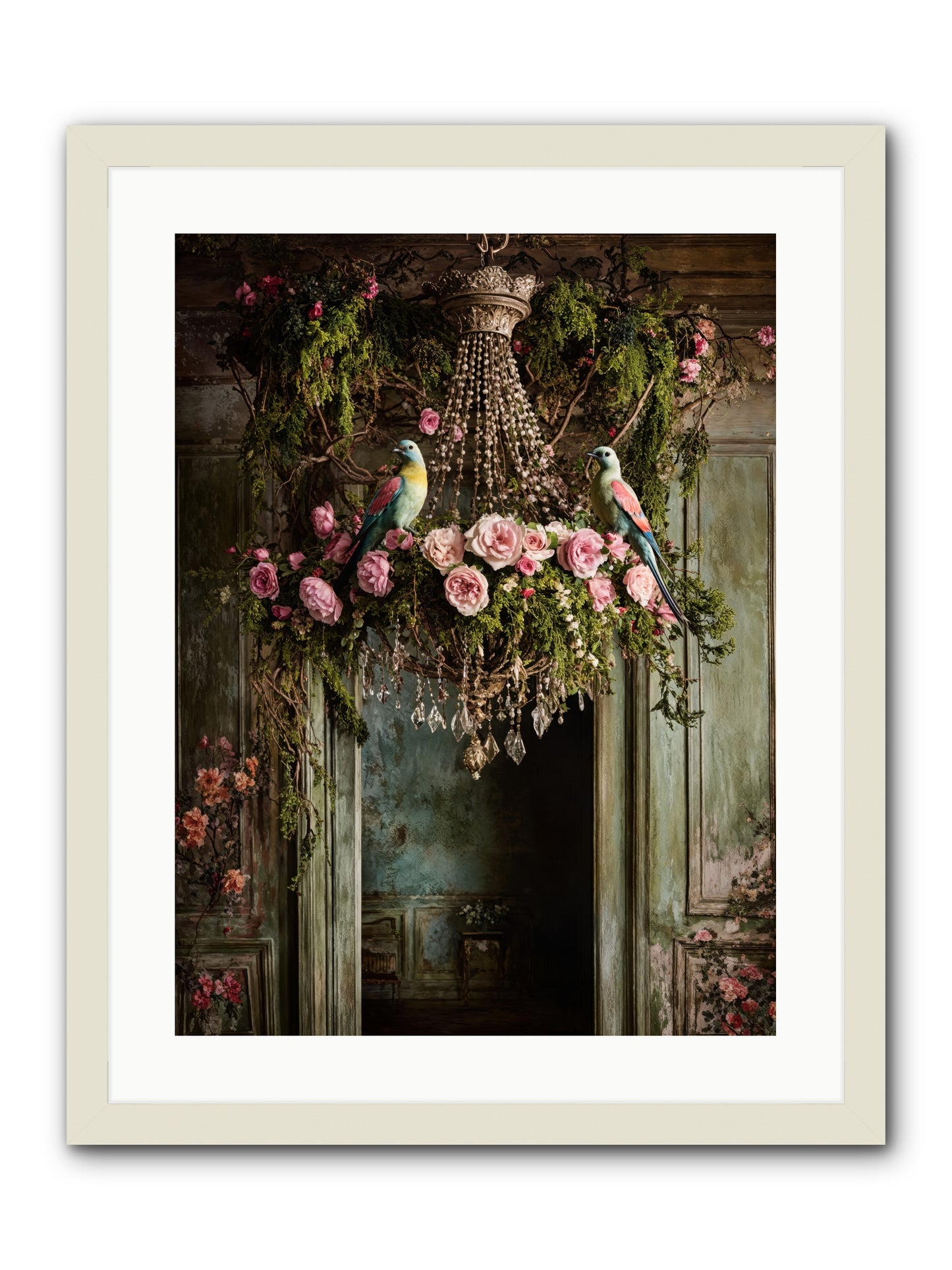 Celestial Glasserie -- Framed Print - White 18x24