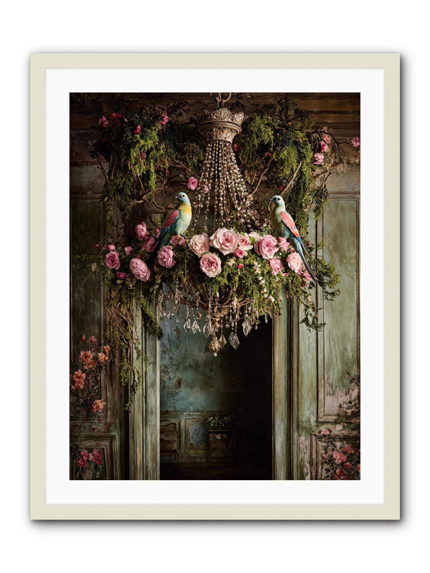 Celestial Glasserie -- Framed Print - White 24x32