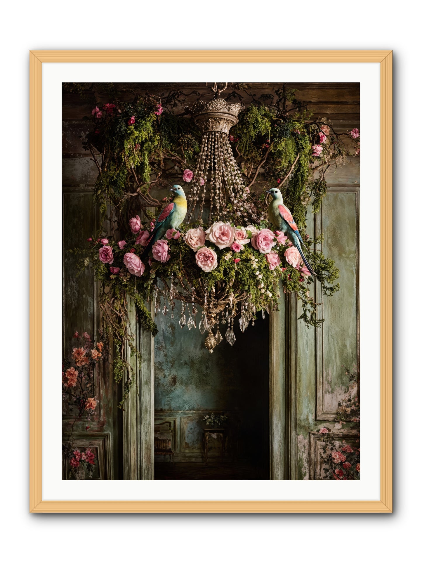 Celestial Glasserie -- Framed Print - Natural 30x40