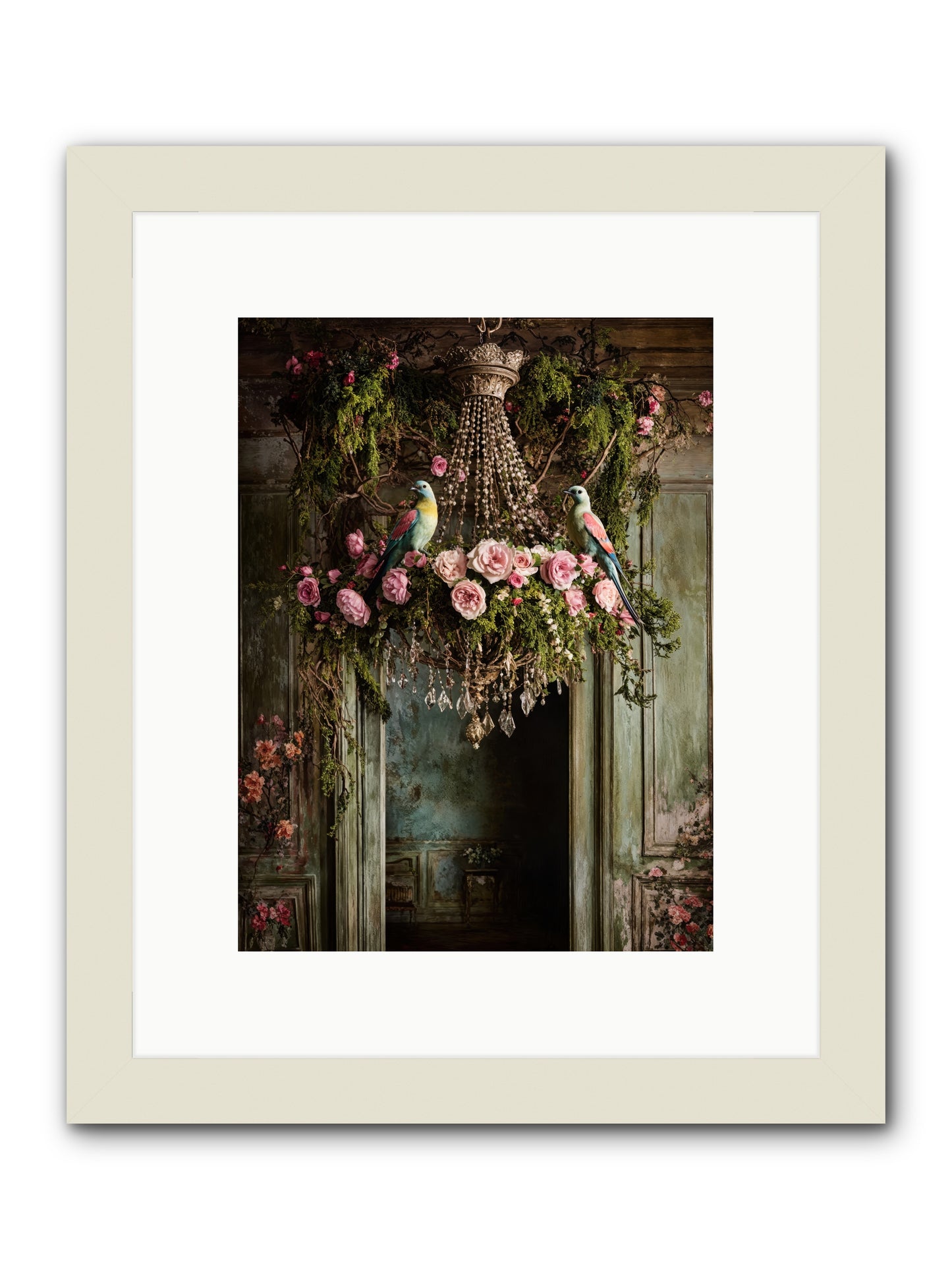 Celestial Glasserie -- Framed Print - White 9x12