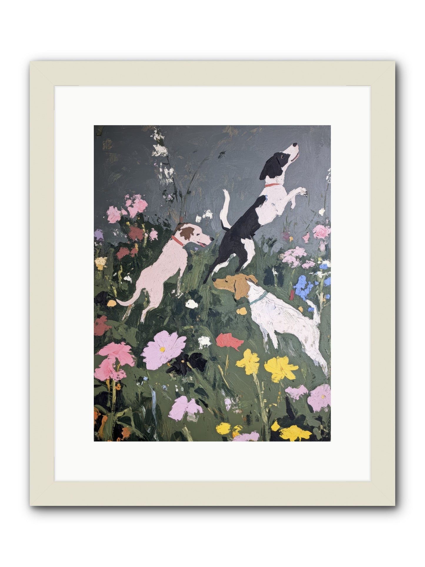 Celestial Watching -- Framed Print - White 12x16