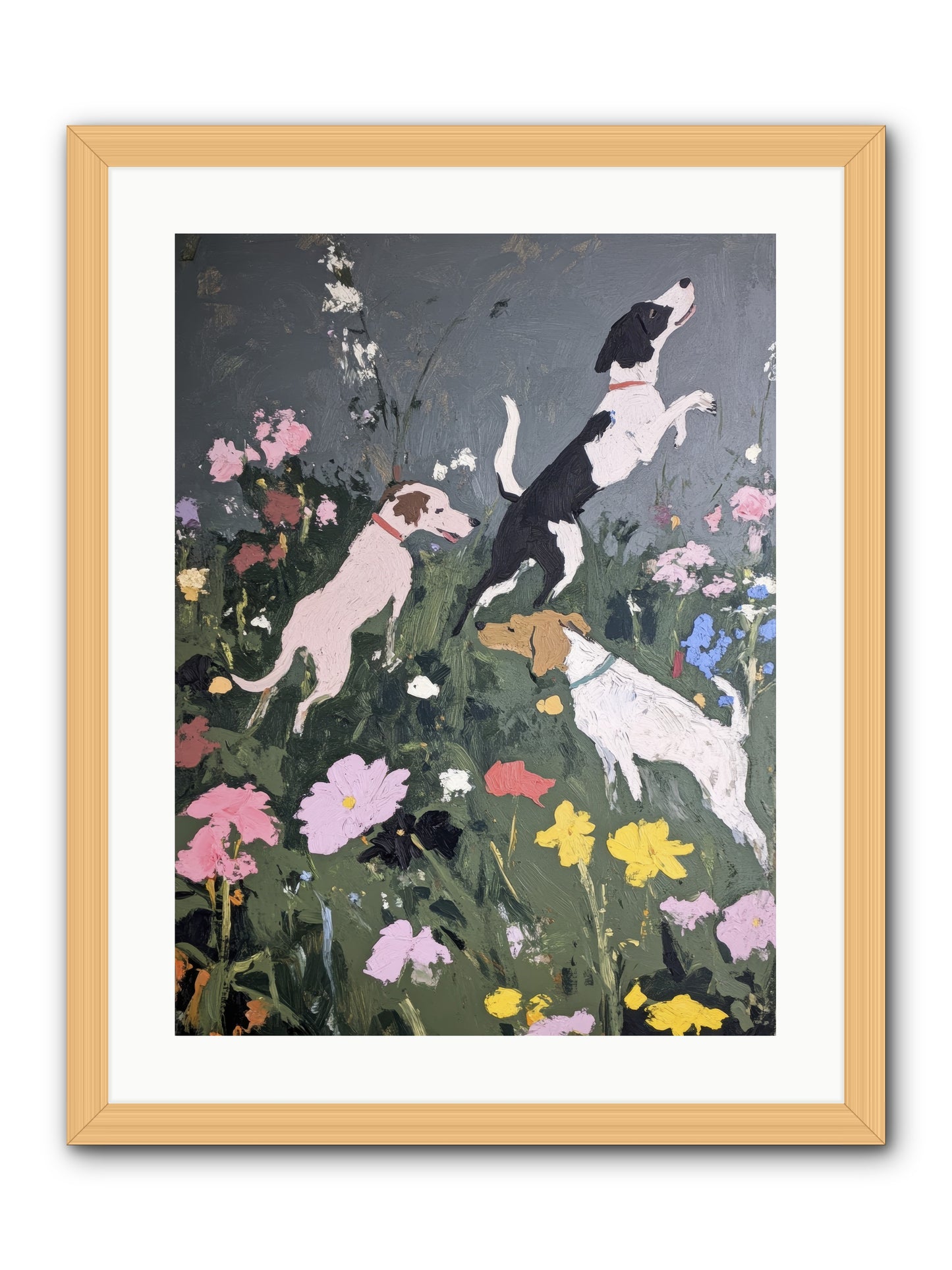 Celestial Watching -- Framed Print - Natural 18x24
