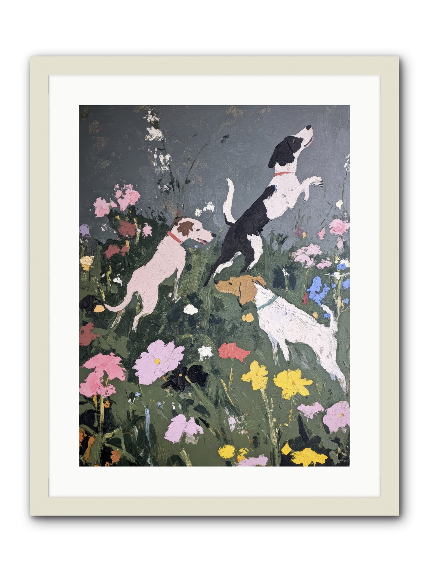 Celestial Watching -- Framed Print - White 18x24