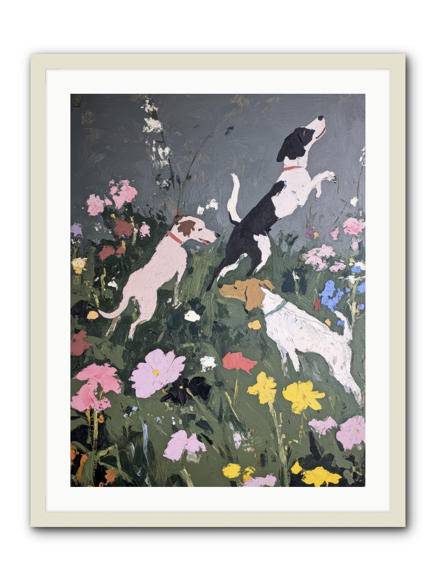 Celestial Watching -- Framed Print - White 24x32