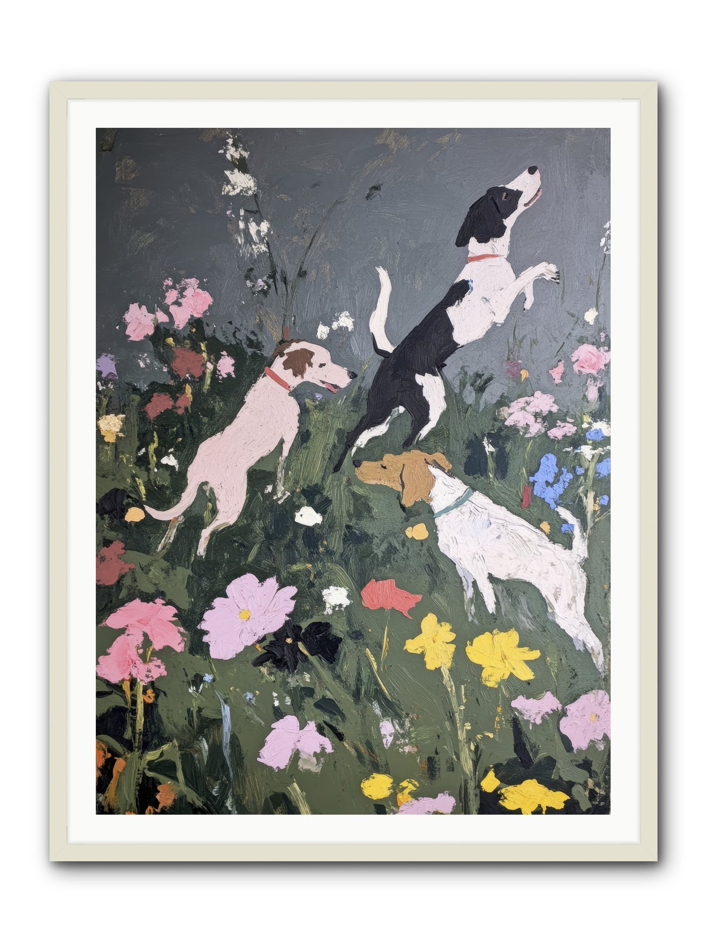 Celestial Watching -- Framed Print - White 36x48