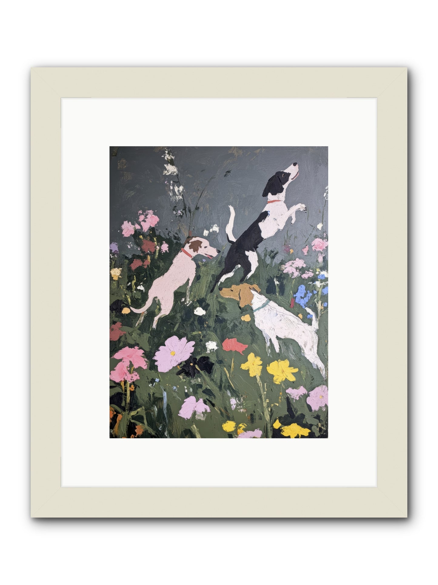 Celestial Watching -- Framed Print - White 9x12