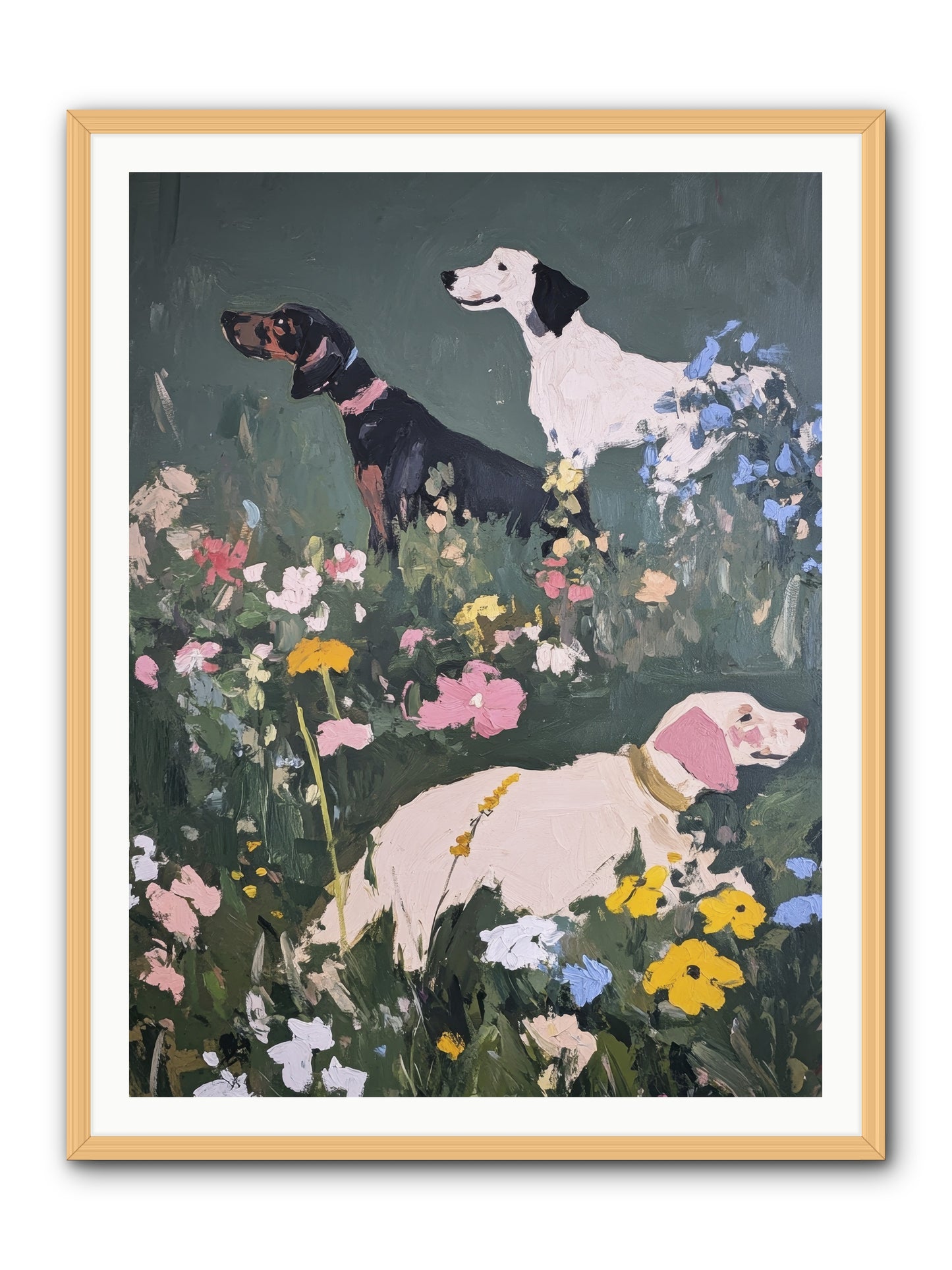 Celestial watching No.2 -- Framed Print - Natural 36x48