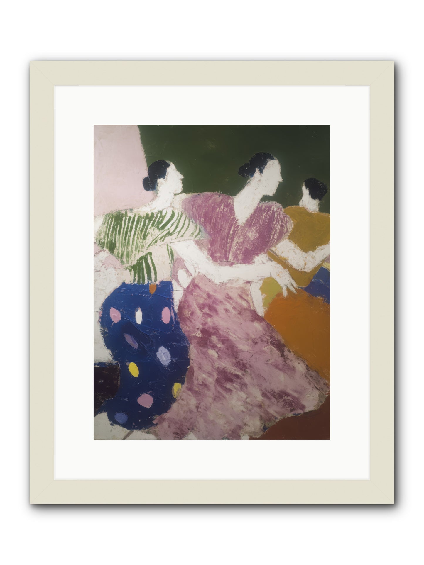Centered -- Framed Print - White 12x16