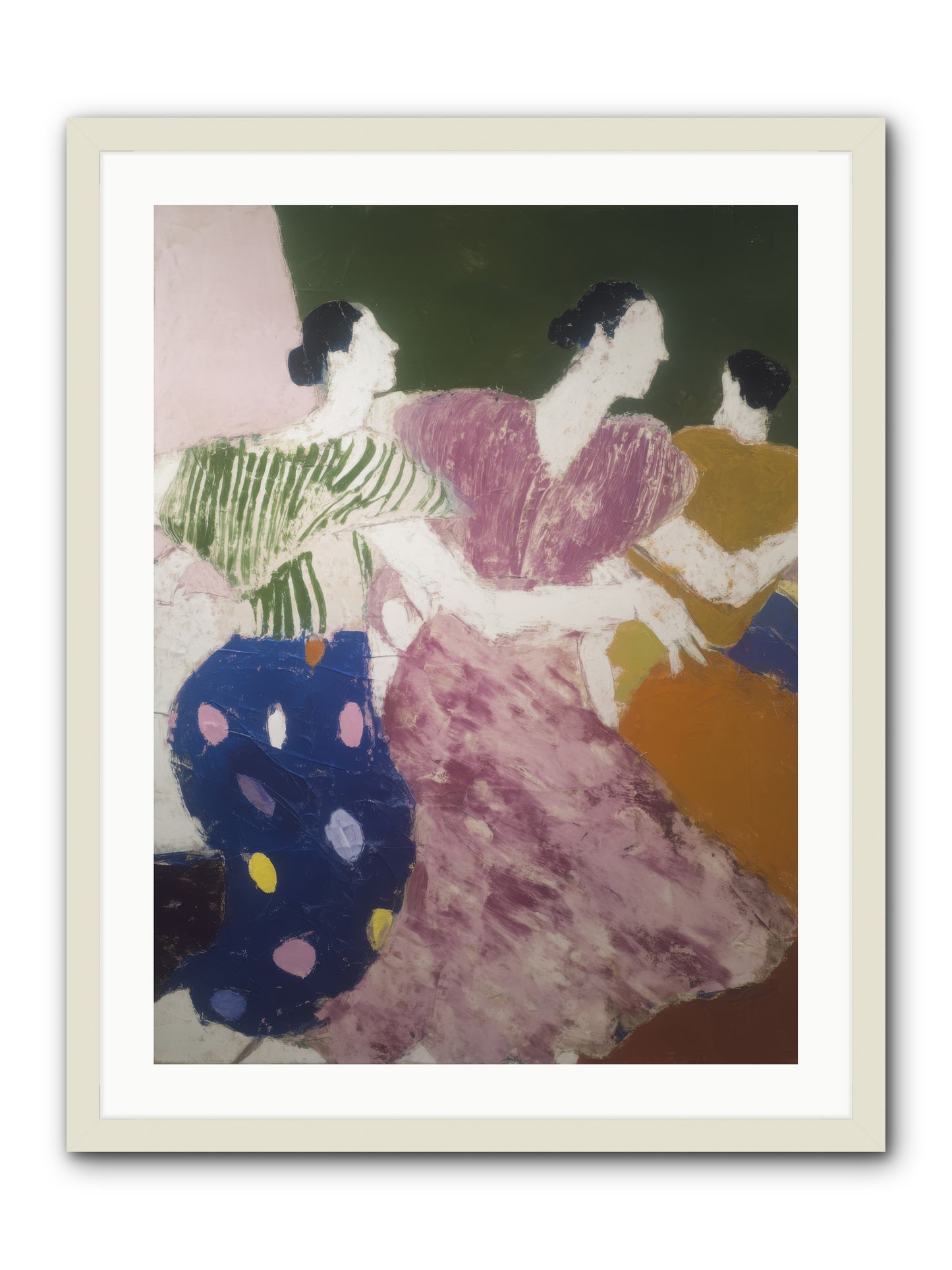 Centered -- Framed Print - White 24x32