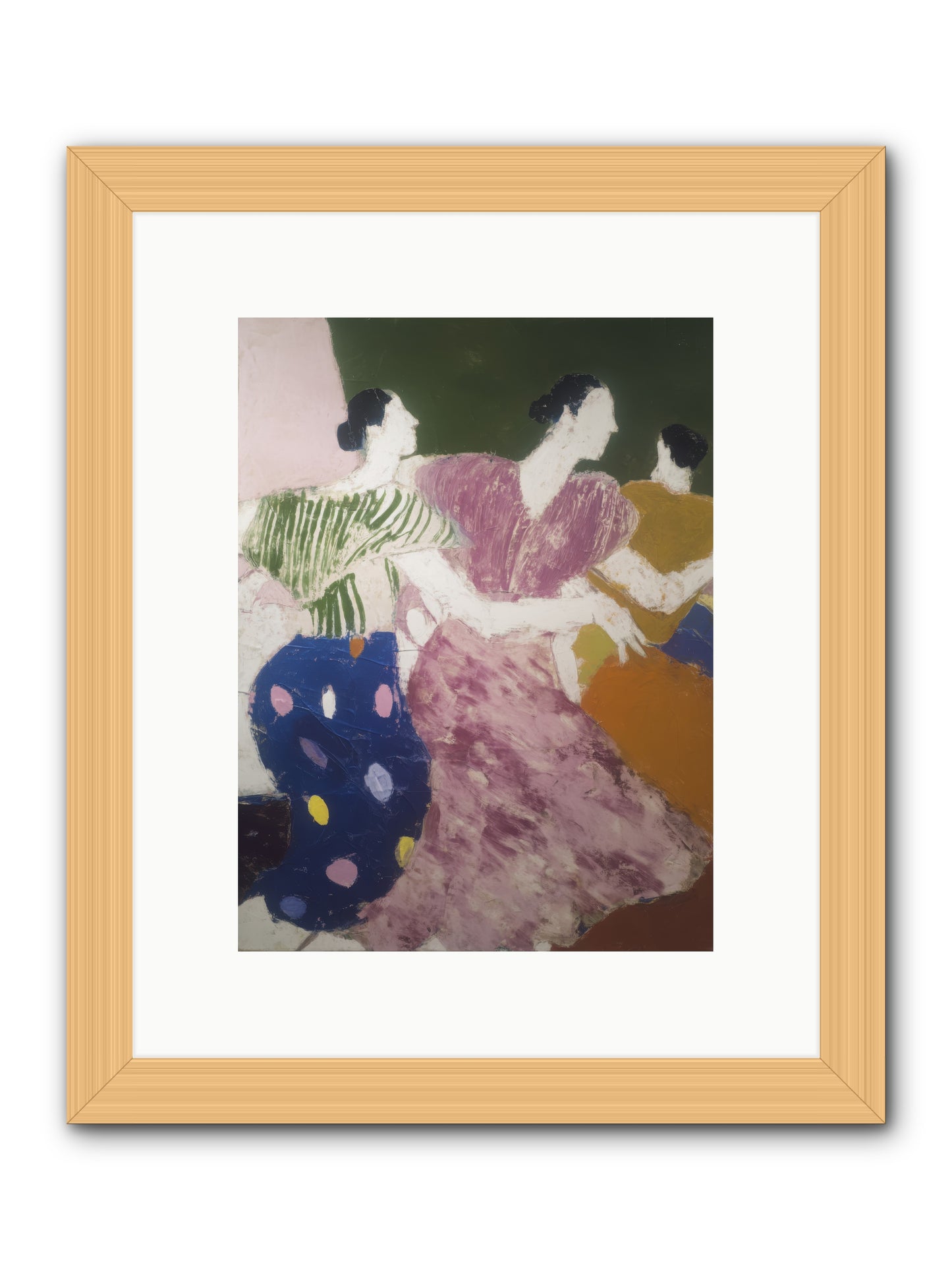 Centered -- Framed Print - Natural 9x12