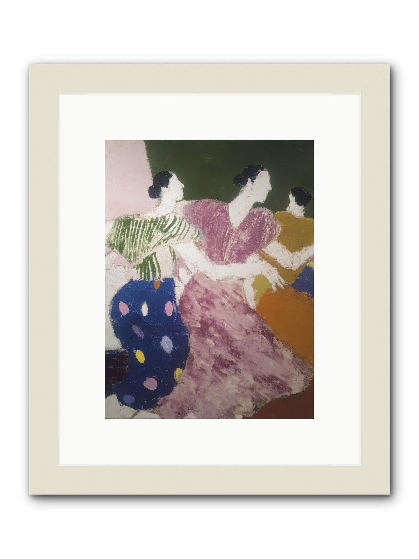 Centered -- Framed Print - White 9x12