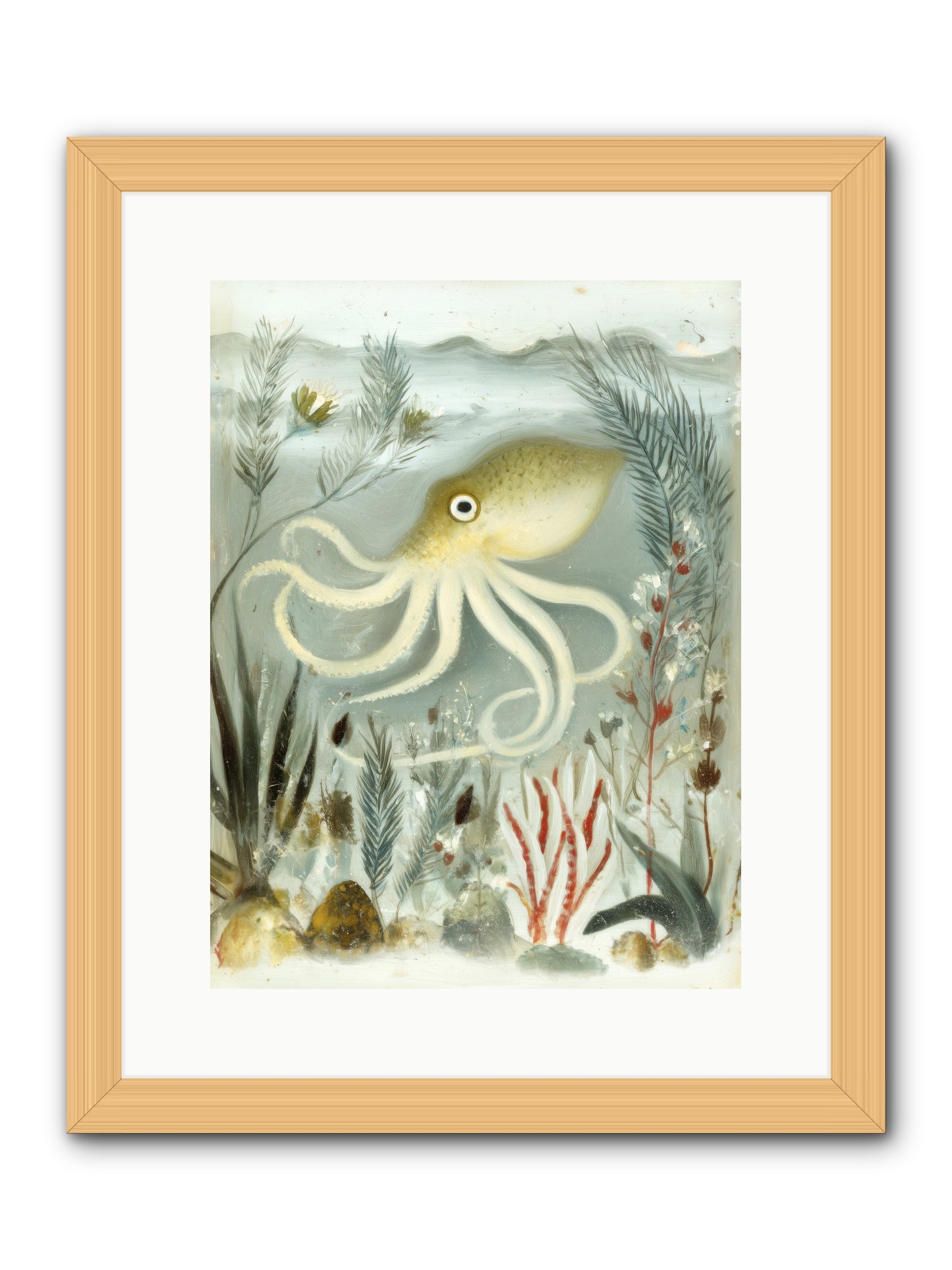 Cerulean Dreams -- Framed Print - Natural 12x16